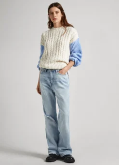Mulher Pepe Jeans Malhas>Camisola Mangas Contrastantes