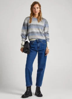 Mulher Pepe Jeans Malhas>Camisola Melange As Riscas