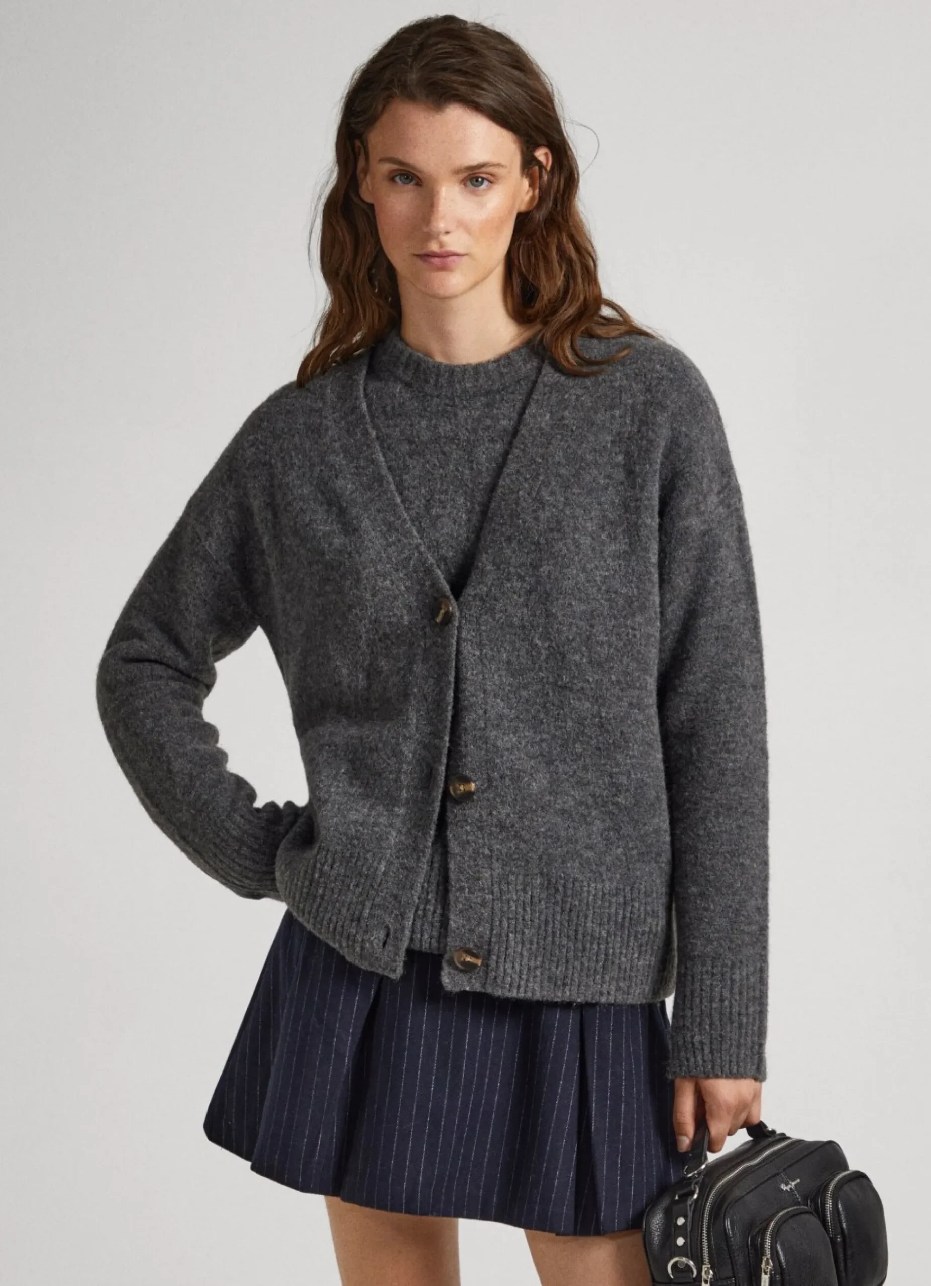 Mulher Pepe Jeans Malhas E Cardigans>Cardigan Com Botoes