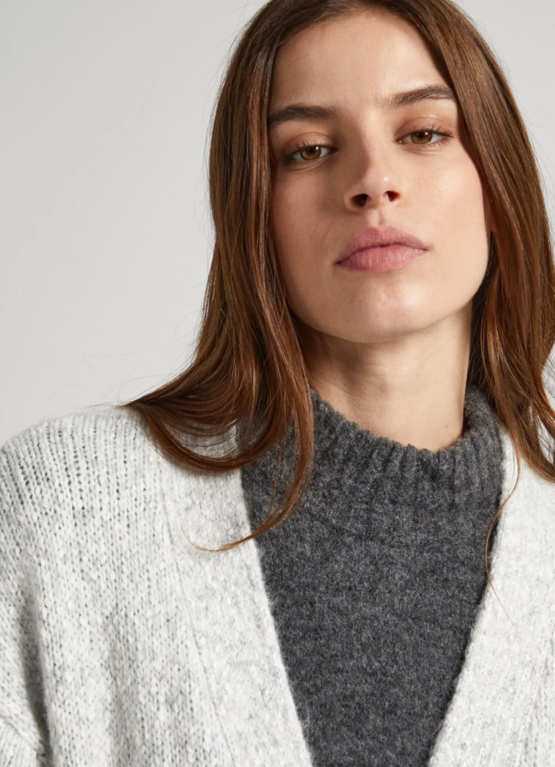 Mulher Pepe Jeans Malhas E Cardigans>Cardigan Comprido Com Cinto