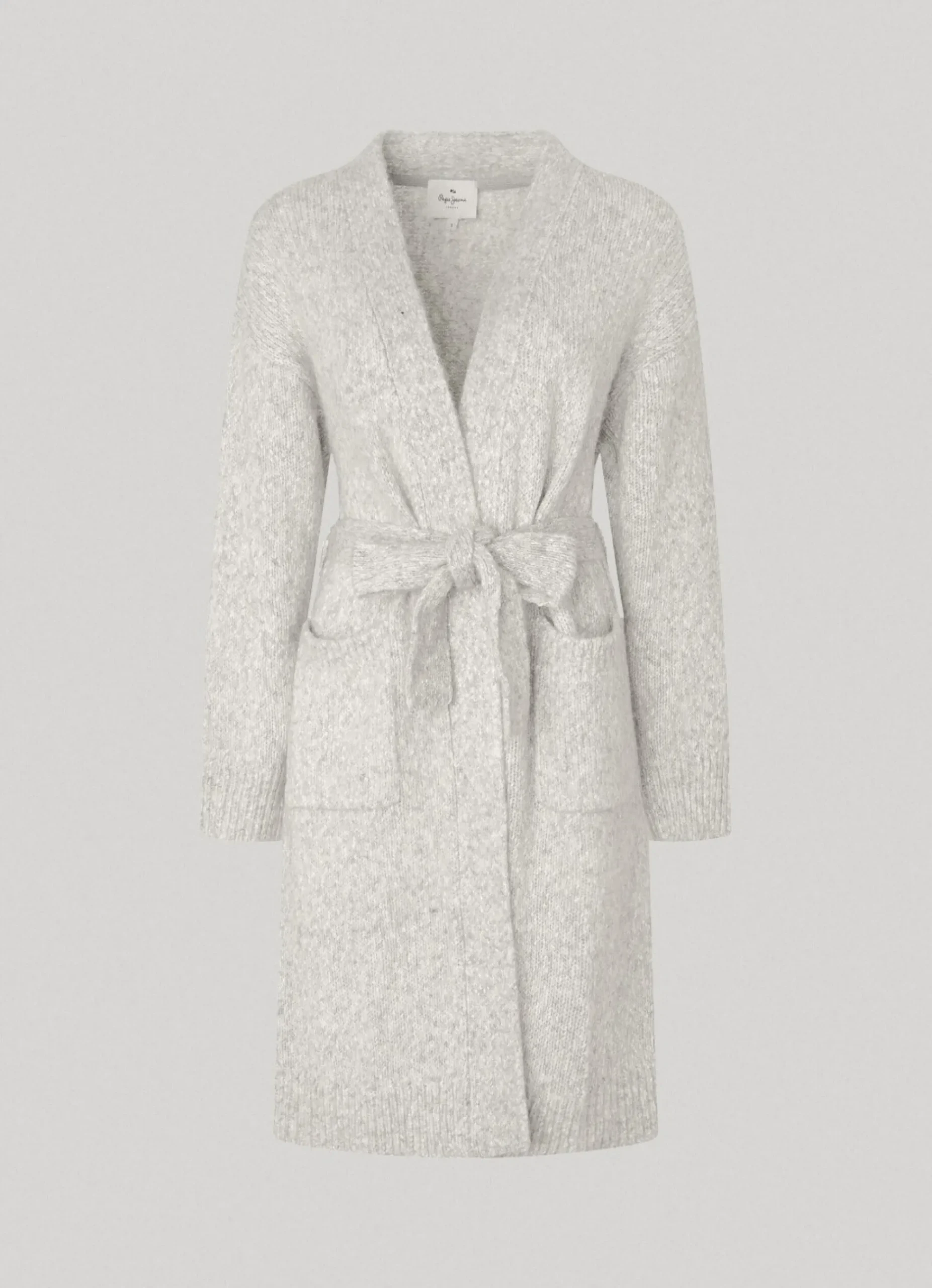 Mulher Pepe Jeans Malhas E Cardigans>Cardigan Comprido Com Cinto