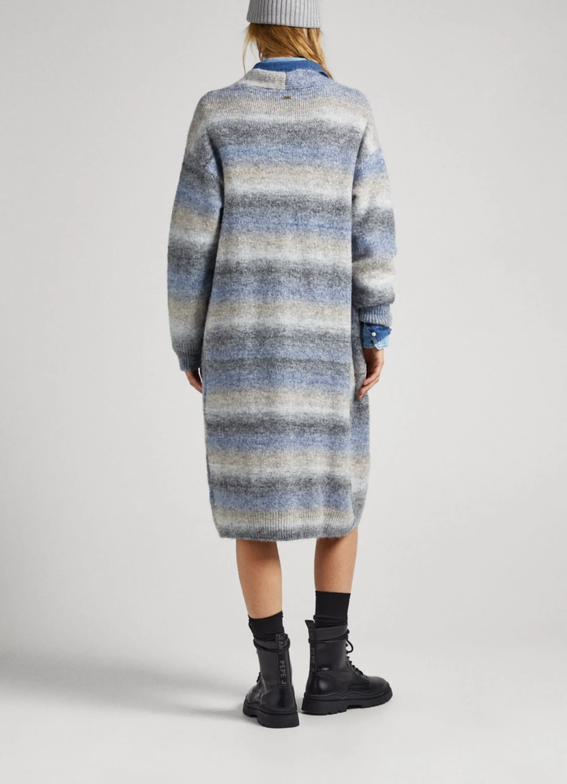 Mulher Pepe Jeans Malhas>Cardigan Melange As Riscas