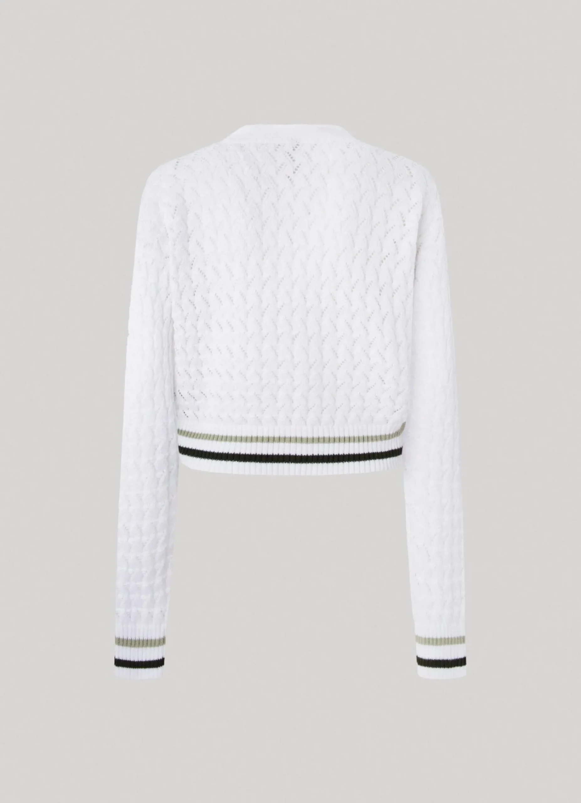 Mulher Pepe Jeans Malhas E Cardigans>Cardigan Openwork Diamonds