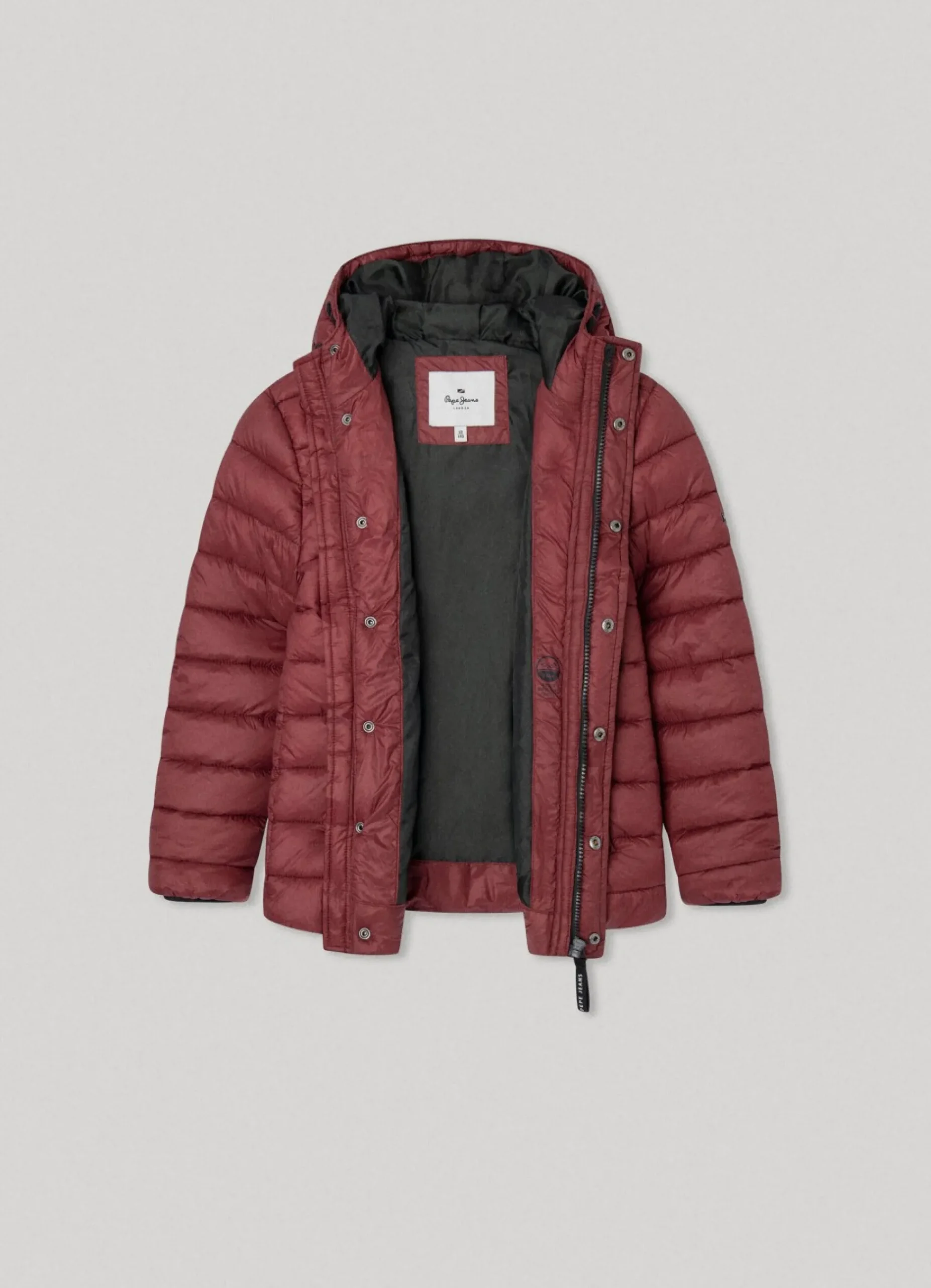 Rapaz Pepe Jeans Casaco E Jaquetas>Casaco Acolchoado Com Capuz