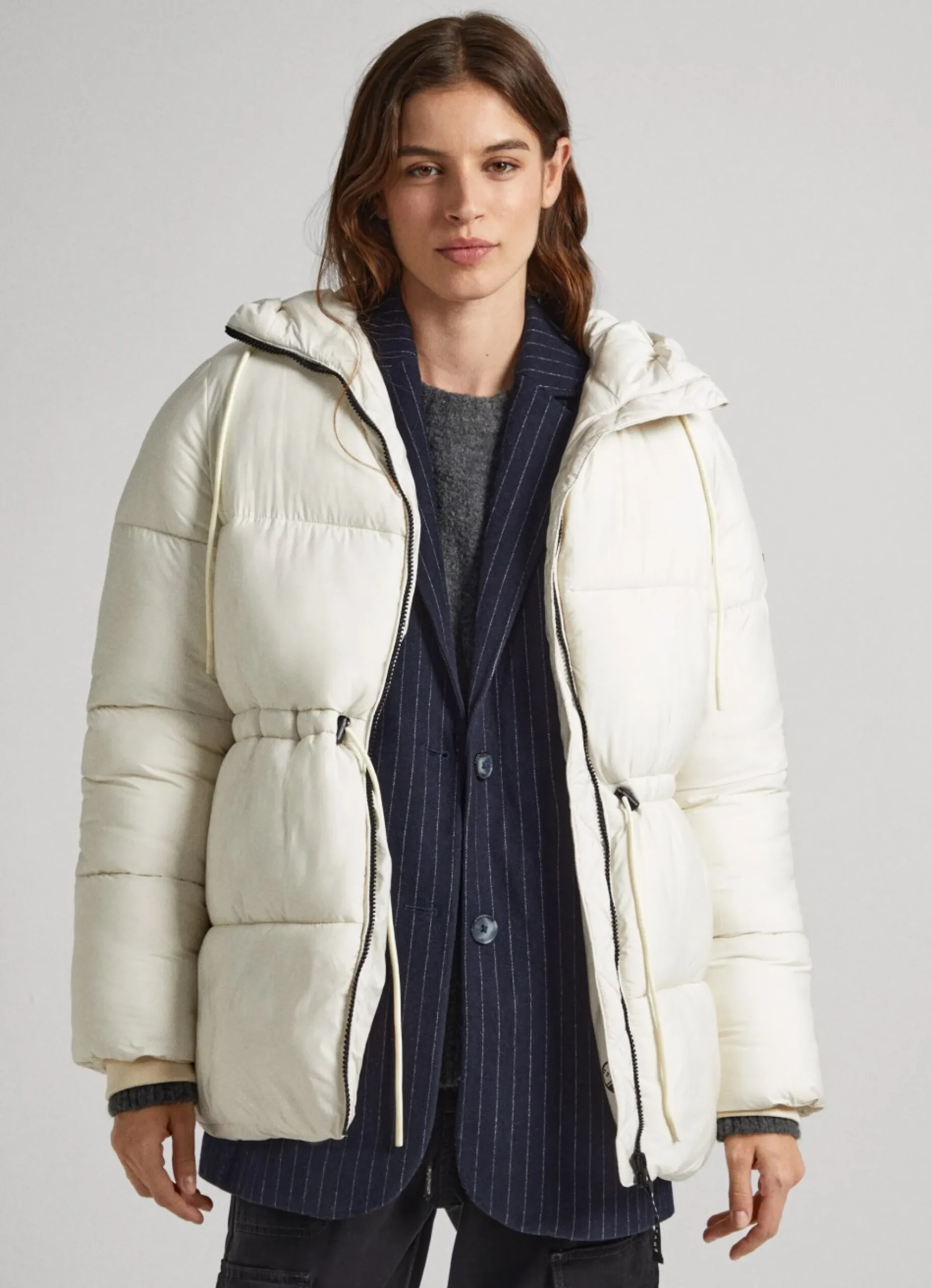 Mulher Pepe Jeans Casaco E Jaquetas>Casaco Acolchoado Com Capuz