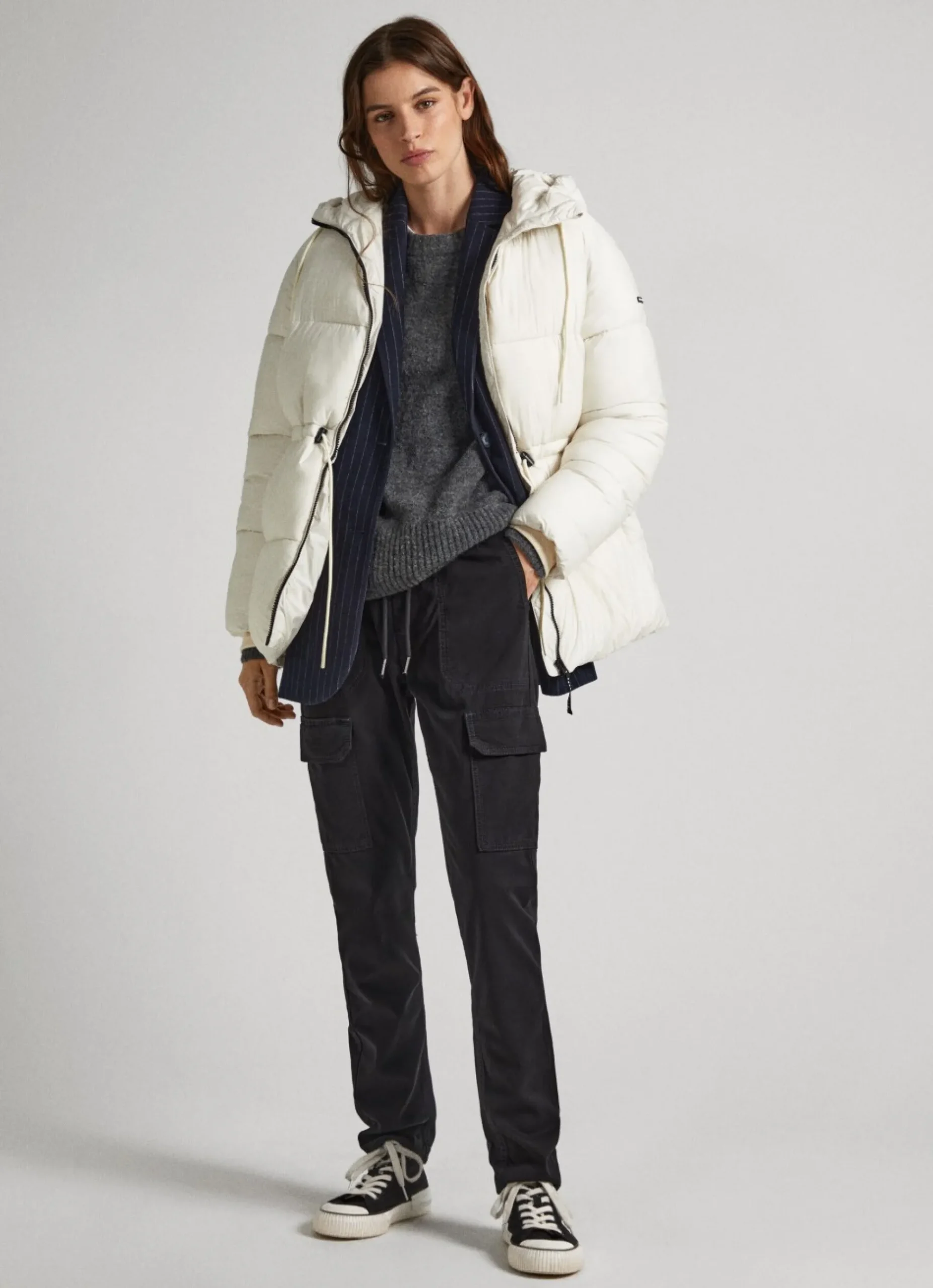 Mulher Pepe Jeans Casaco E Jaquetas>Casaco Acolchoado Com Capuz