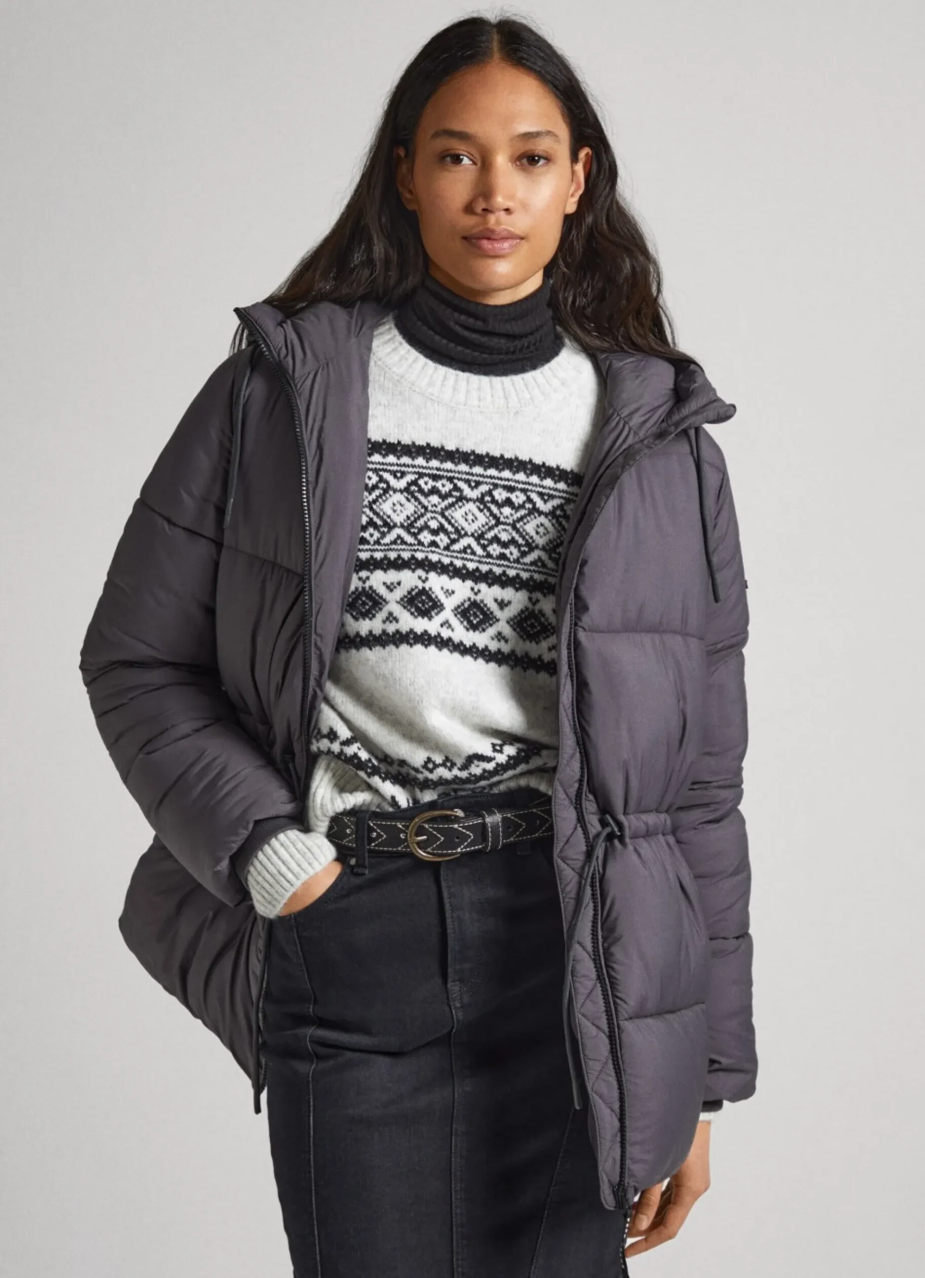 Mulher Pepe Jeans Casaco E Jaquetas>Casaco Acolchoado Com Capuz