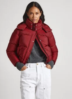 Mulher Pepe Jeans Casaco E Jaquetas>Casaco Acolchoado Com Capuz