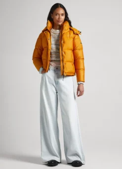 Mulher Pepe Jeans Casaco E Jaquetas>Casaco Acolchoado Com Capuz