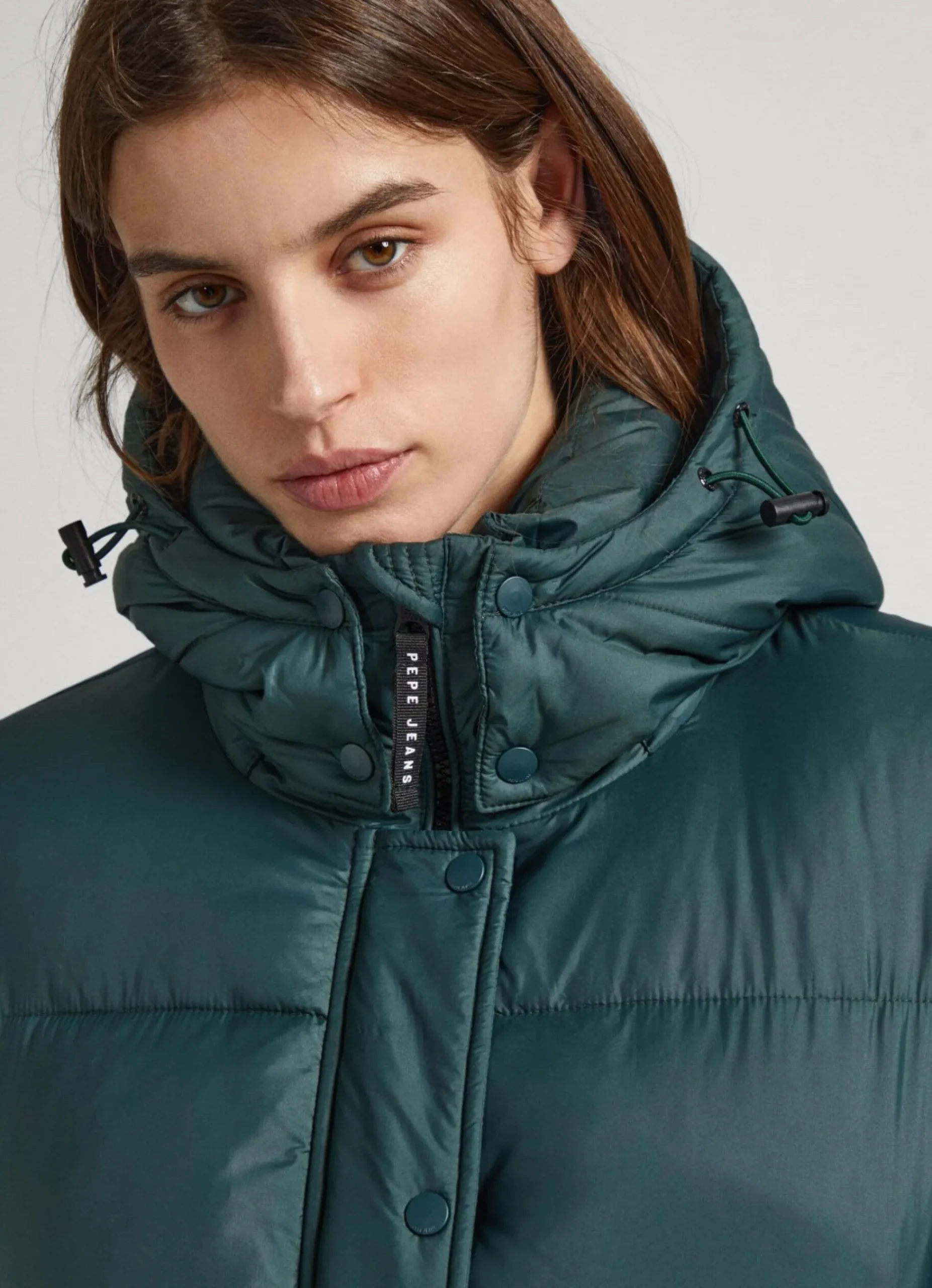 Mulher Pepe Jeans Casaco E Jaquetas>Casaco Acolchoado Com Capuz