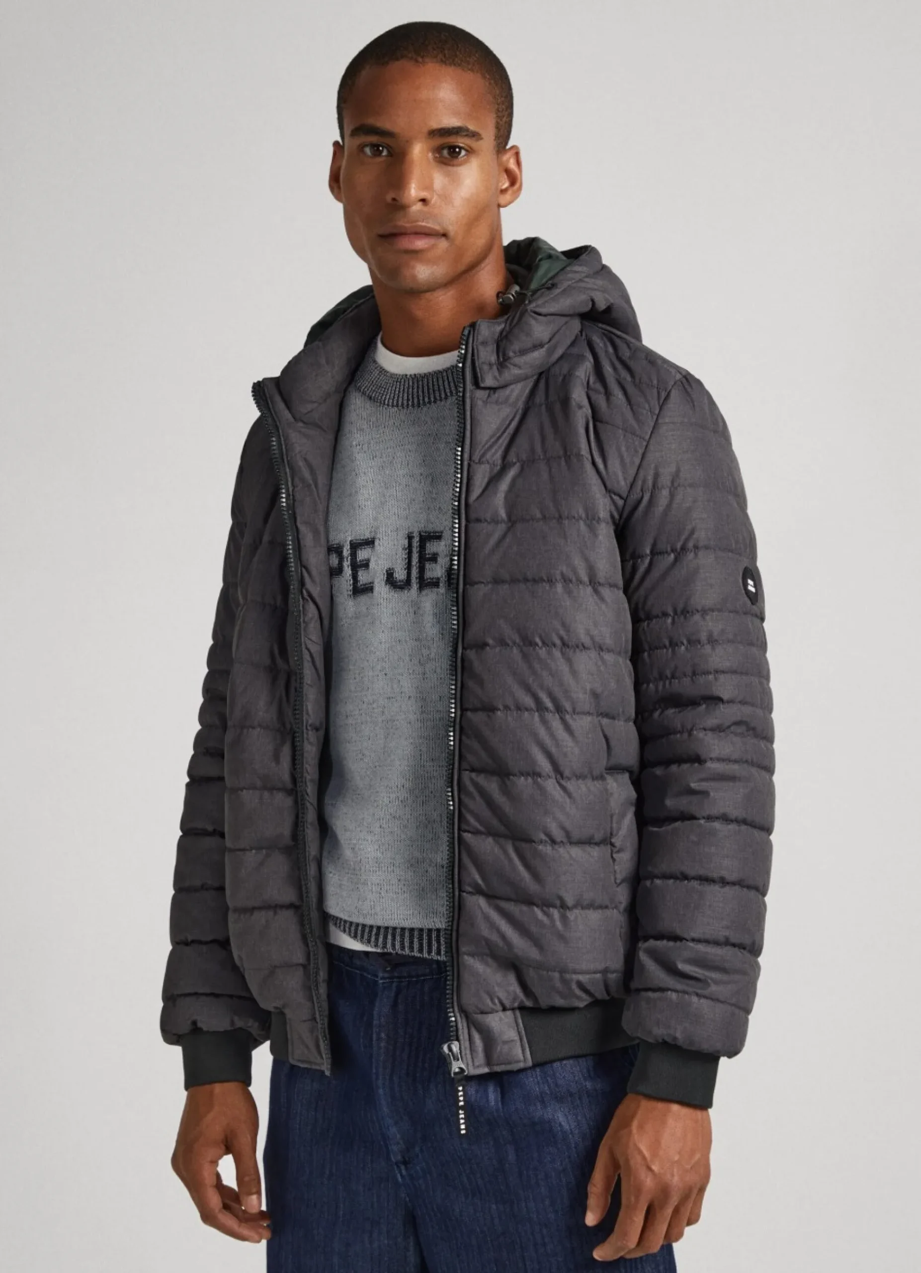 Homem Pepe Jeans Casaco E Jaquetas>Casaco Acolchoado Jaspeado