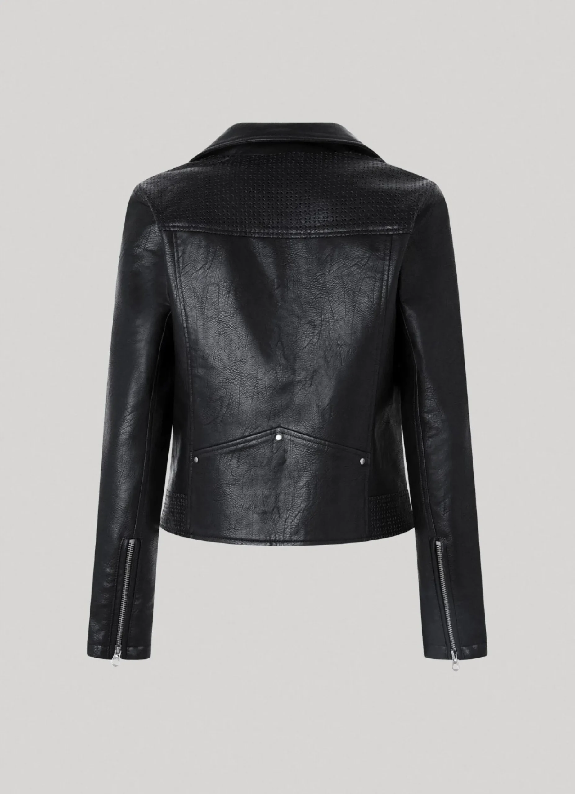 Mulher Pepe Jeans Casaco E Jaquetas>Casaco Biker Com Detalhes Abertos