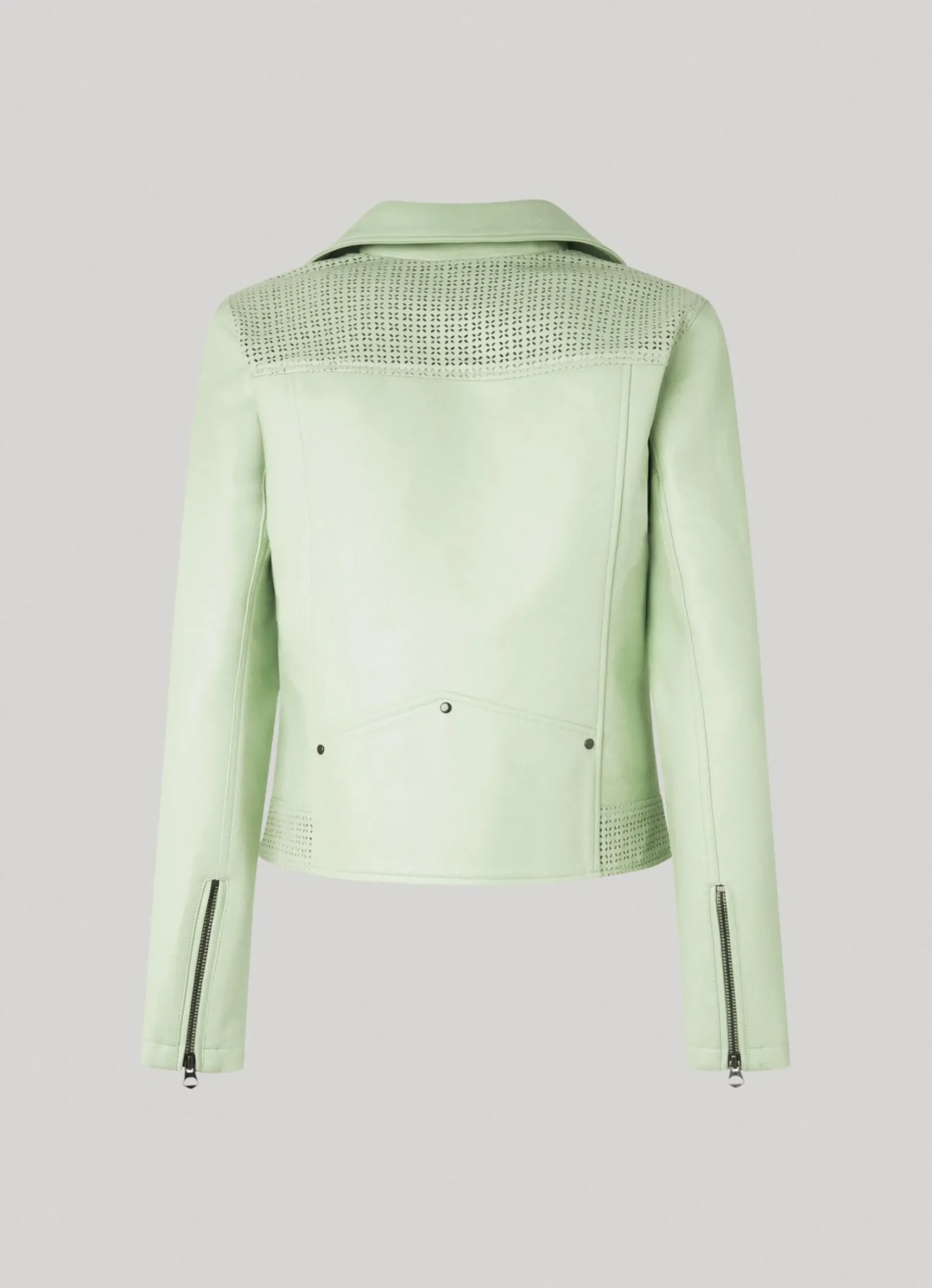 Mulher Pepe Jeans Casaco E Jaquetas>Casaco Biker Com Detalhes Abertos