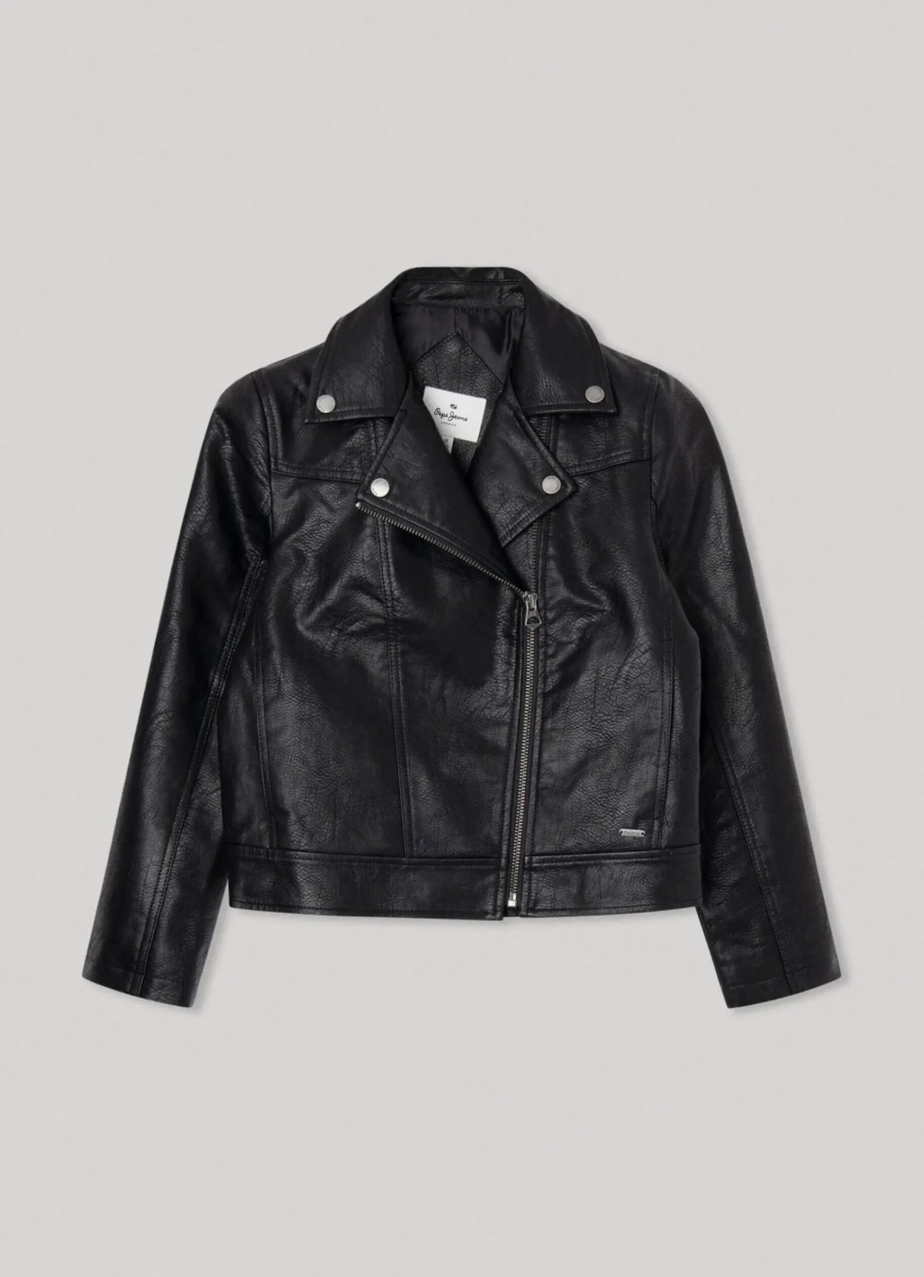 Rapariga Pepe Jeans Casaco E Jaquetas>Casaco Biker Tecido Texturizado