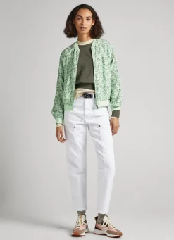 Mulher Pepe Jeans Casaco E Jaquetas>Casaco Bomber Com Padrao Floral