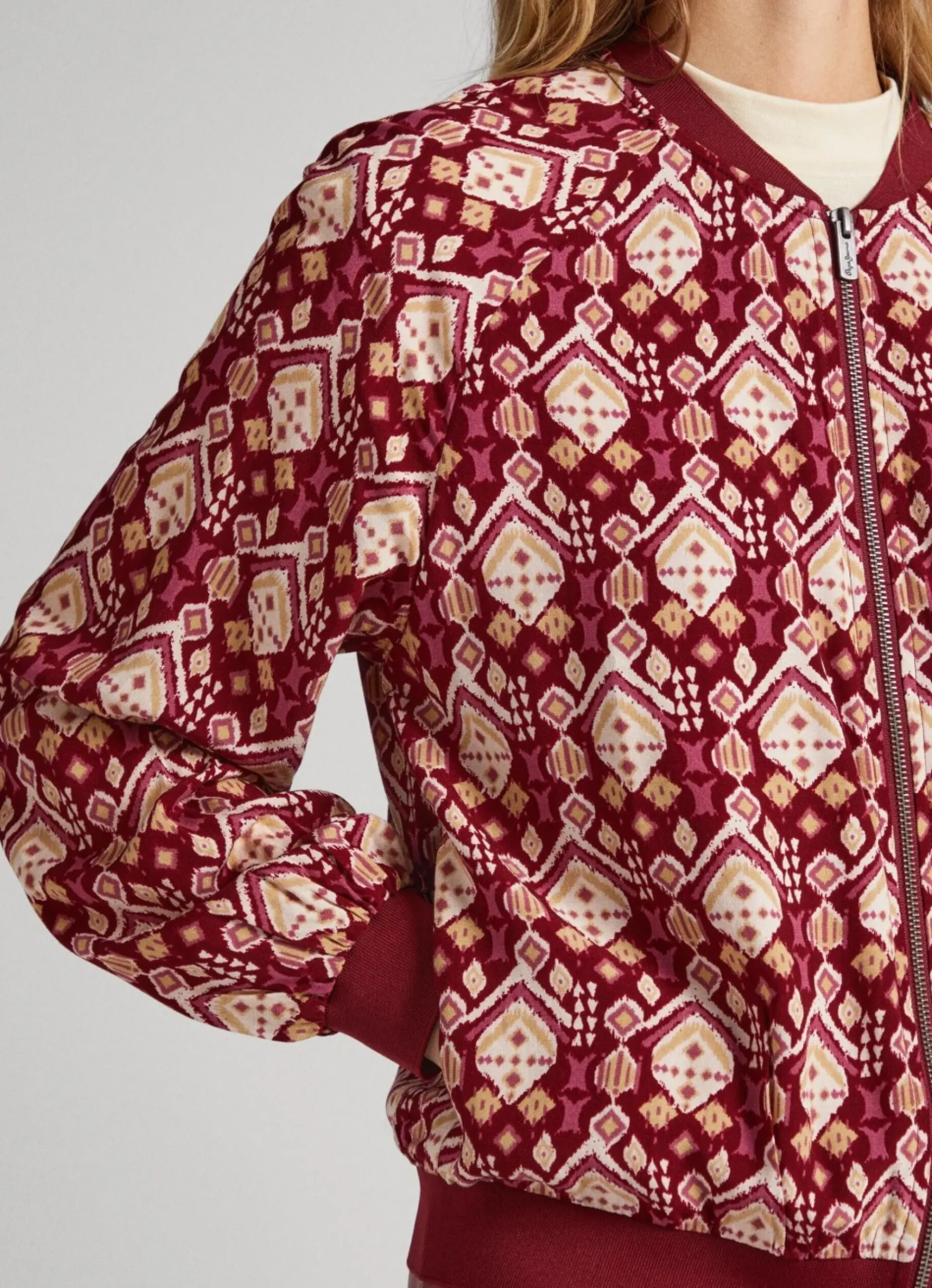 Mulher Pepe Jeans Casaco E Jaquetas>Casaco Bomber Ornamental