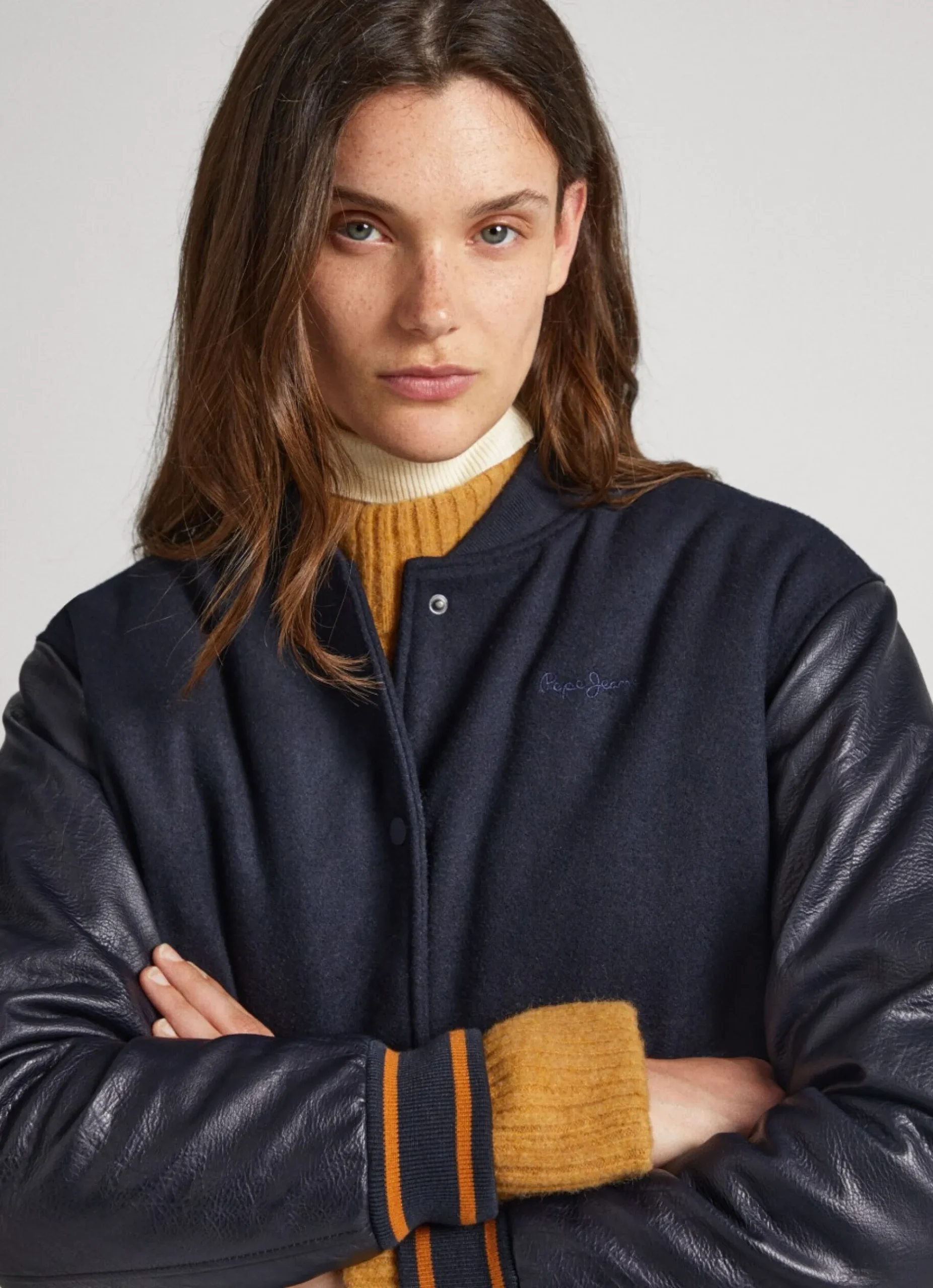 Mulher Pepe Jeans Casaco E Jaquetas>Casaco Bomber Universitario