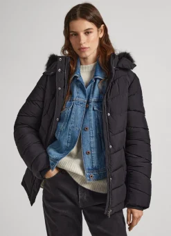 Mulher Pepe Jeans Casaco E Jaquetas>Casaco Comprido Acolchoado