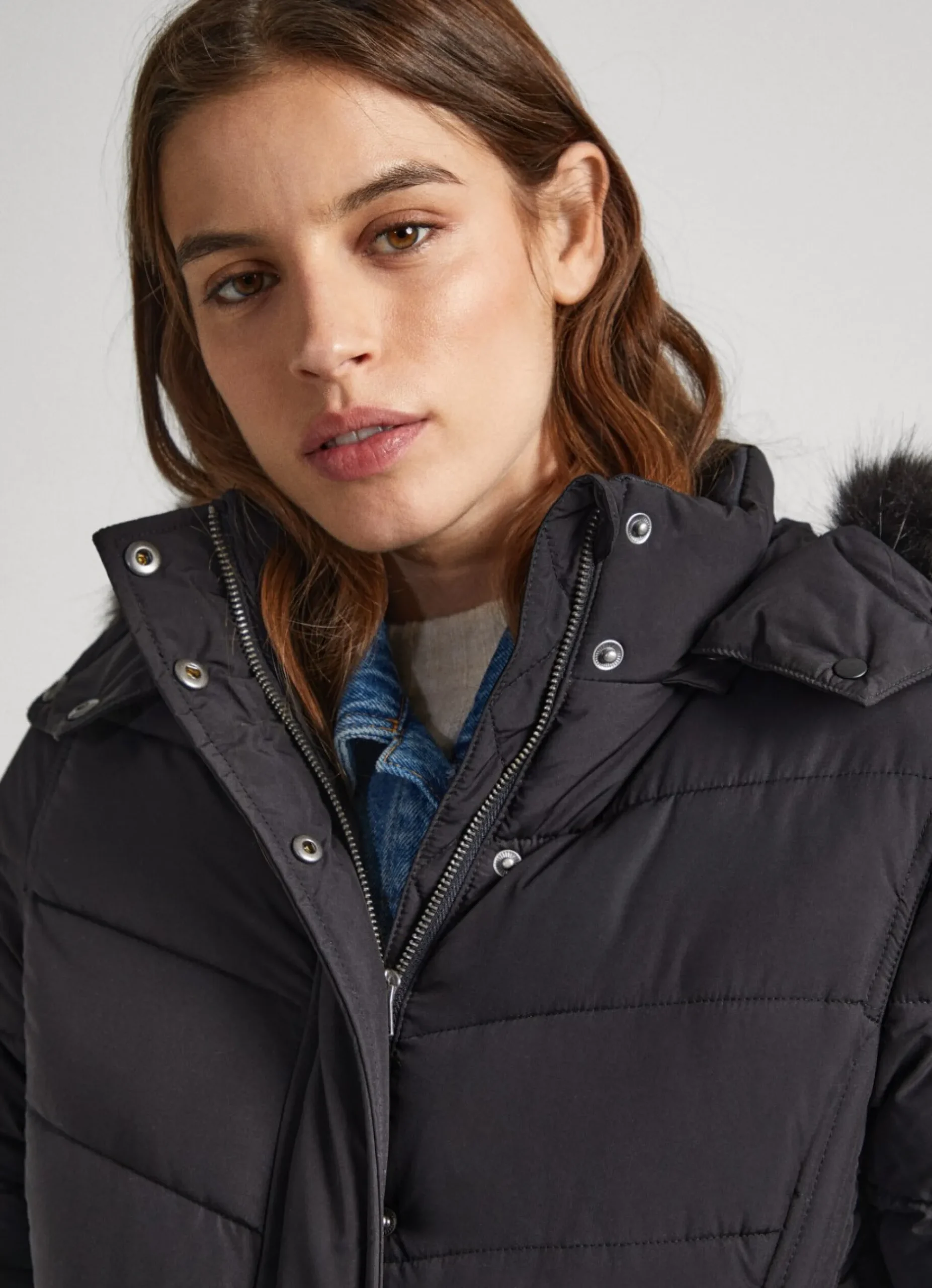 Mulher Pepe Jeans Casaco E Jaquetas>Casaco Comprido Acolchoado