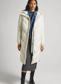 Mulher Pepe Jeans Casaco E Jaquetas>Casaco Comprido Acolchoado