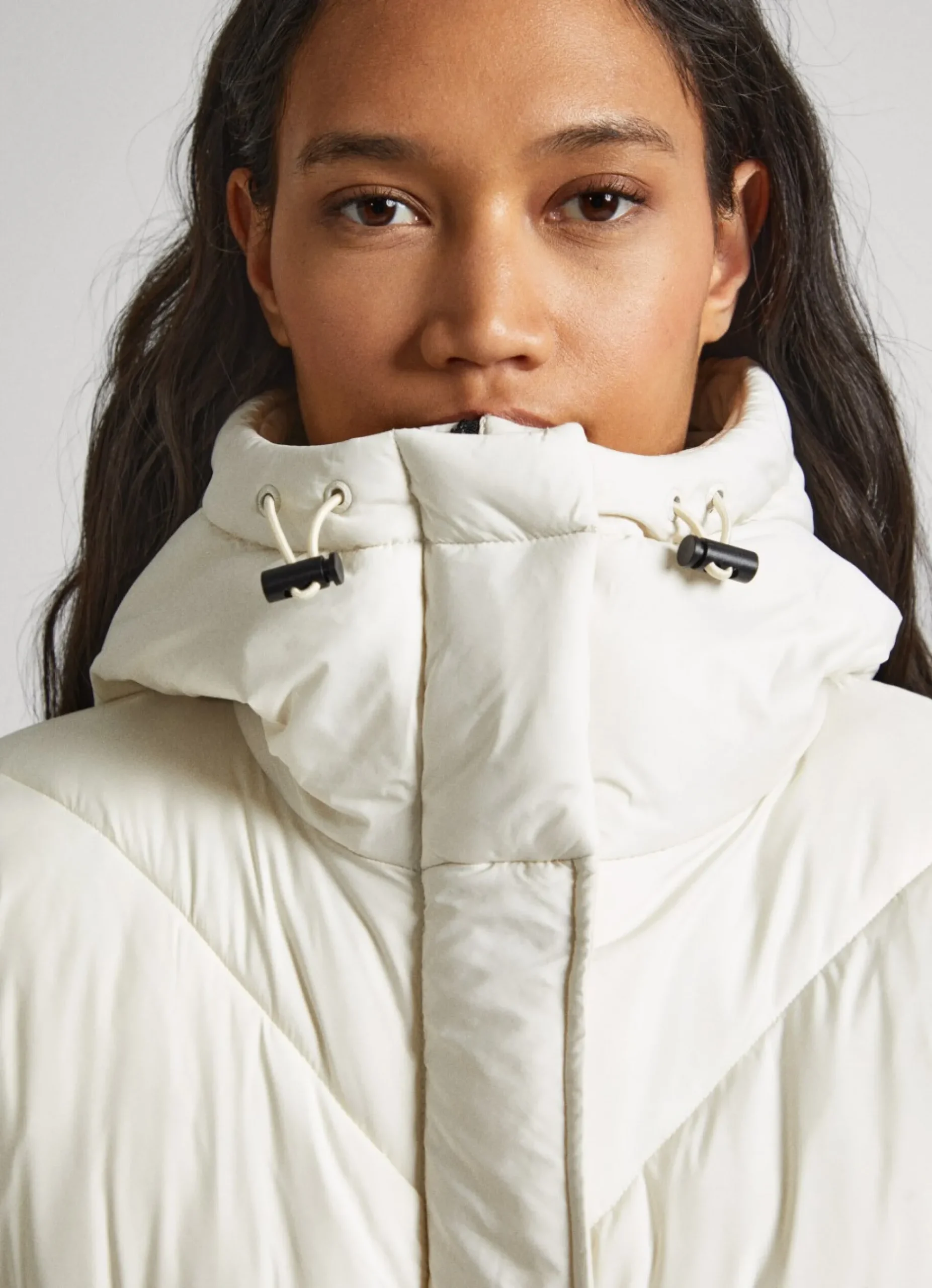 Mulher Pepe Jeans Casaco E Jaquetas>Casaco Comprido Acolchoado