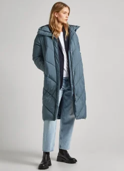 Mulher Pepe Jeans Casaco E Jaquetas>Casaco Comprido Acolchoado