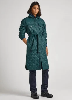 Mulher Pepe Jeans Casaco E Jaquetas>Casaco Comprido Acolchoado