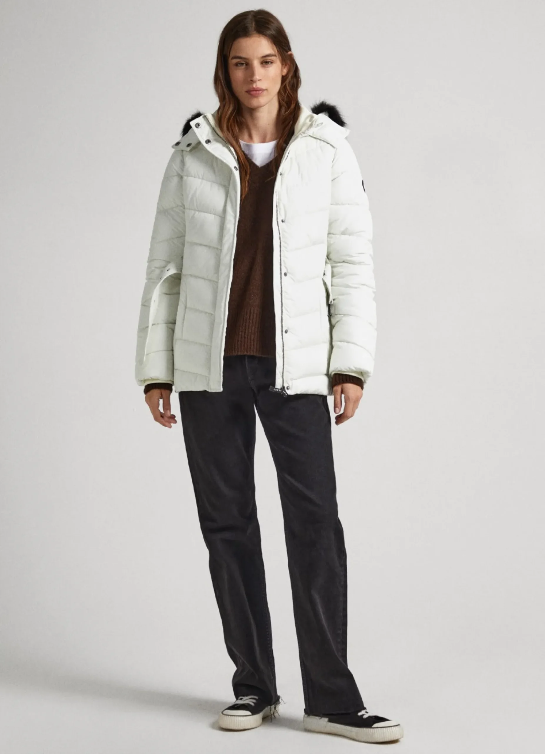Mulher Pepe Jeans Casaco E Jaquetas>Casaco Comprido Acolchoado