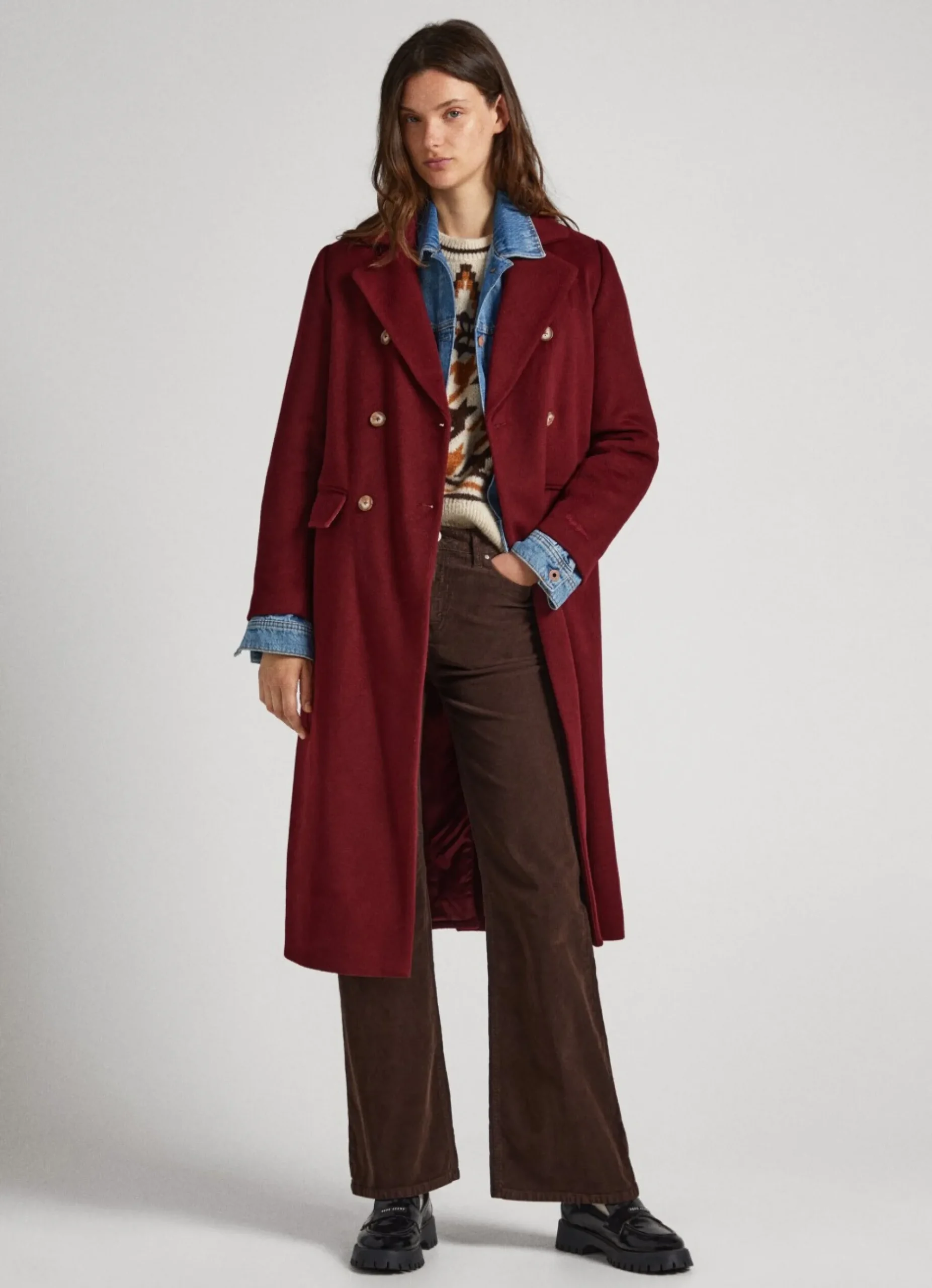 Mulher Pepe Jeans Casaco E Jaquetas>Casaco Comprido De La