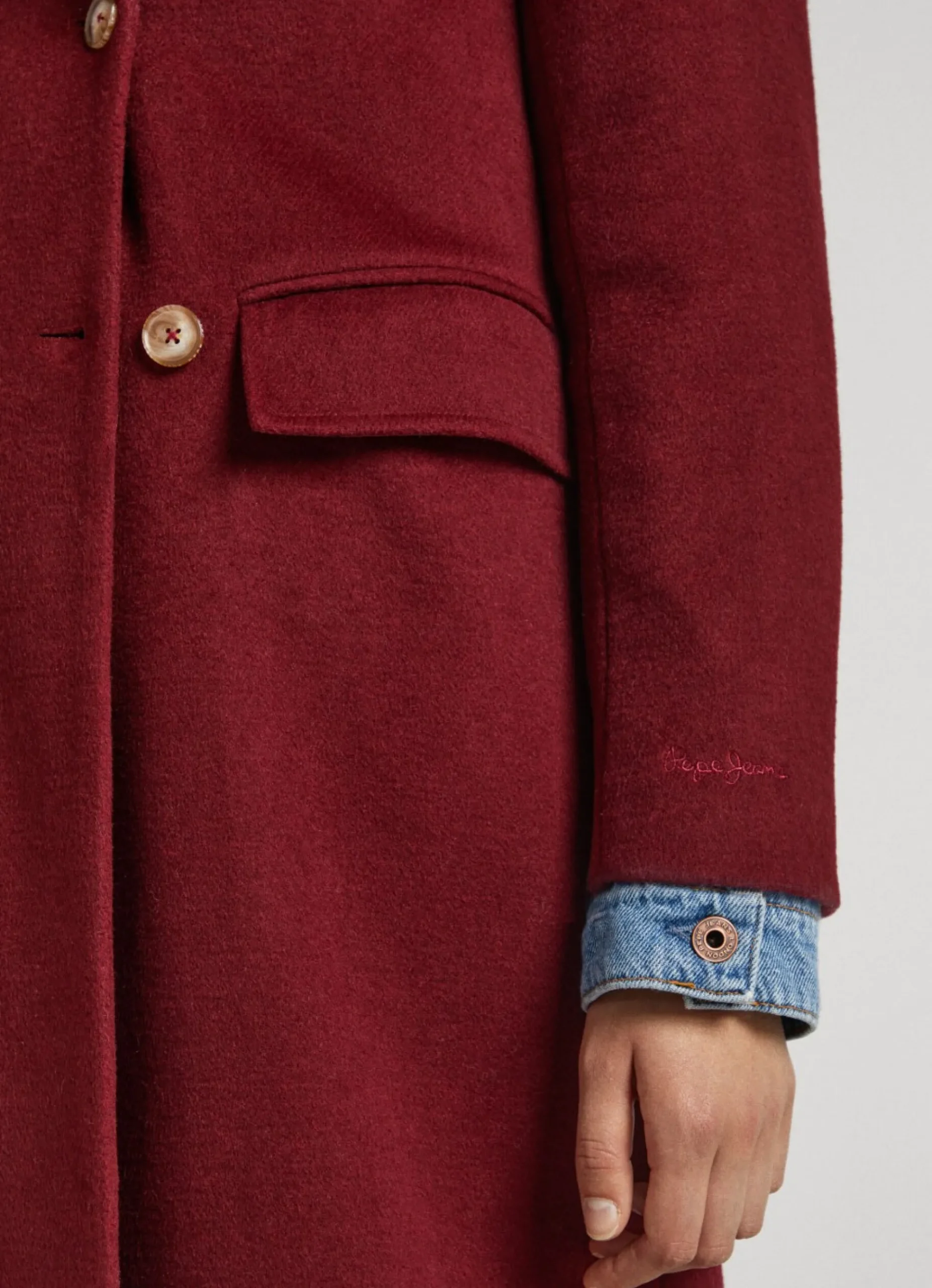 Mulher Pepe Jeans Casaco E Jaquetas>Casaco Comprido De La