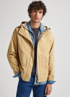Homem Pepe Jeans Casaco E Jaquetas>Casaco Corta-Vento Com Capuz