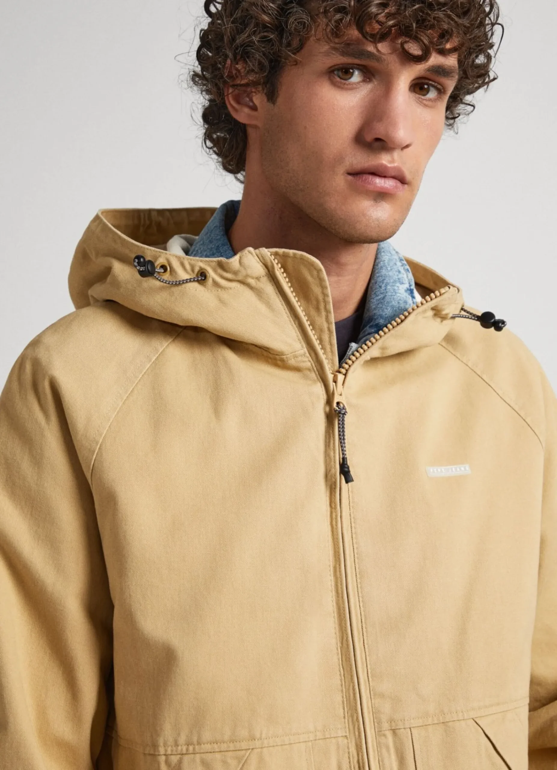 Homem Pepe Jeans Casaco E Jaquetas>Casaco Corta-Vento Com Capuz