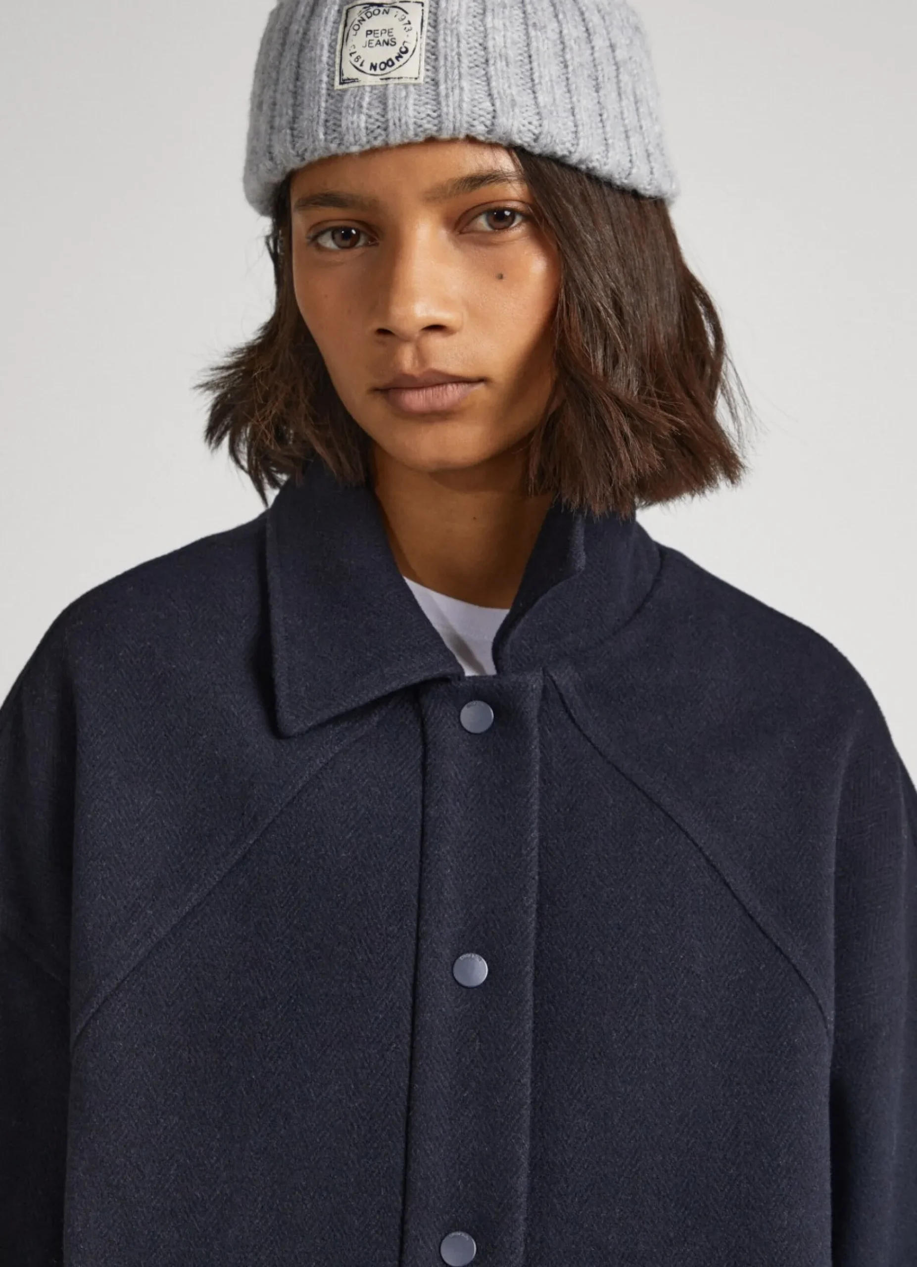 Mulher Pepe Jeans Casaco E Jaquetas>Casaco De La Com Padrao