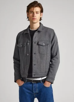 Homem Pepe Jeans Casaco E Jaquetas>Casaco De Tecido Jaspeado