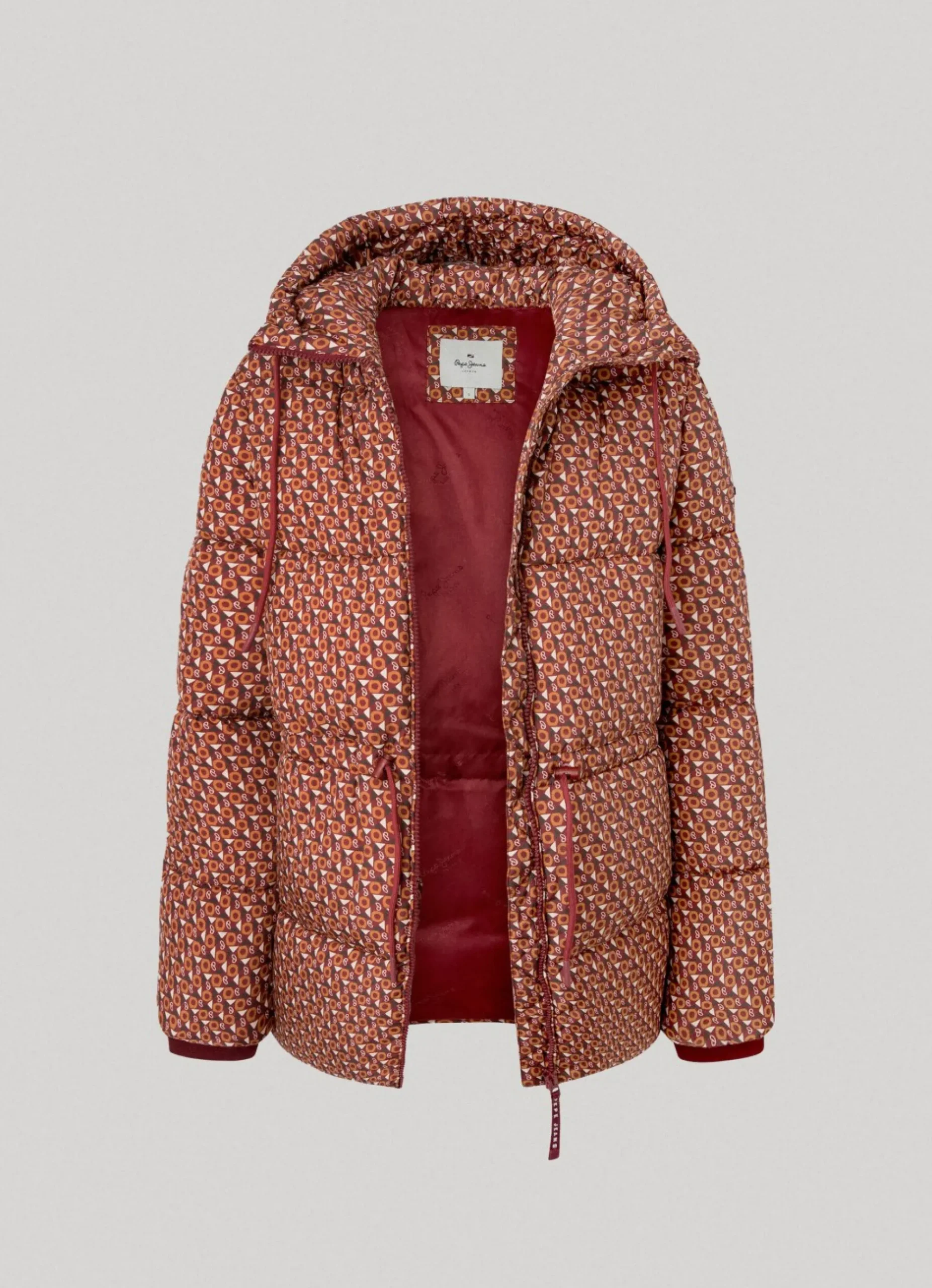 Mulher Pepe Jeans Casaco E Jaquetas>Casaco Padrao Geometrico