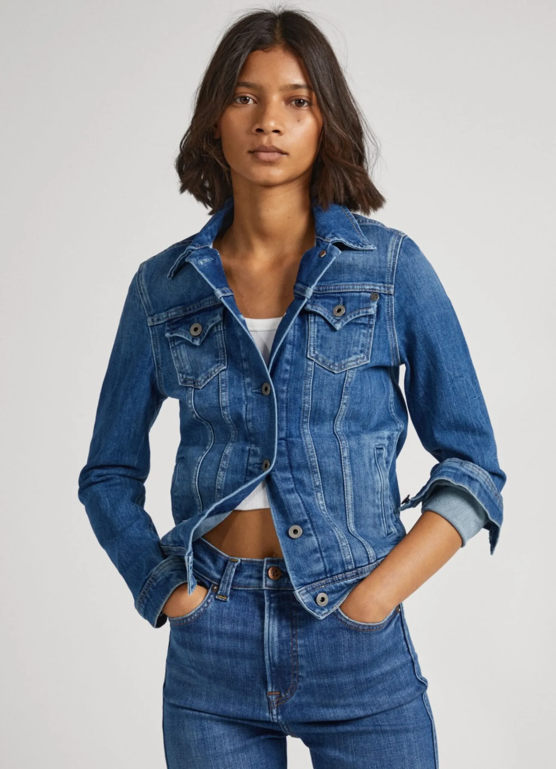 Mulher Pepe Jeans Casaco E Jaquetas>Casaco Slim Fit
