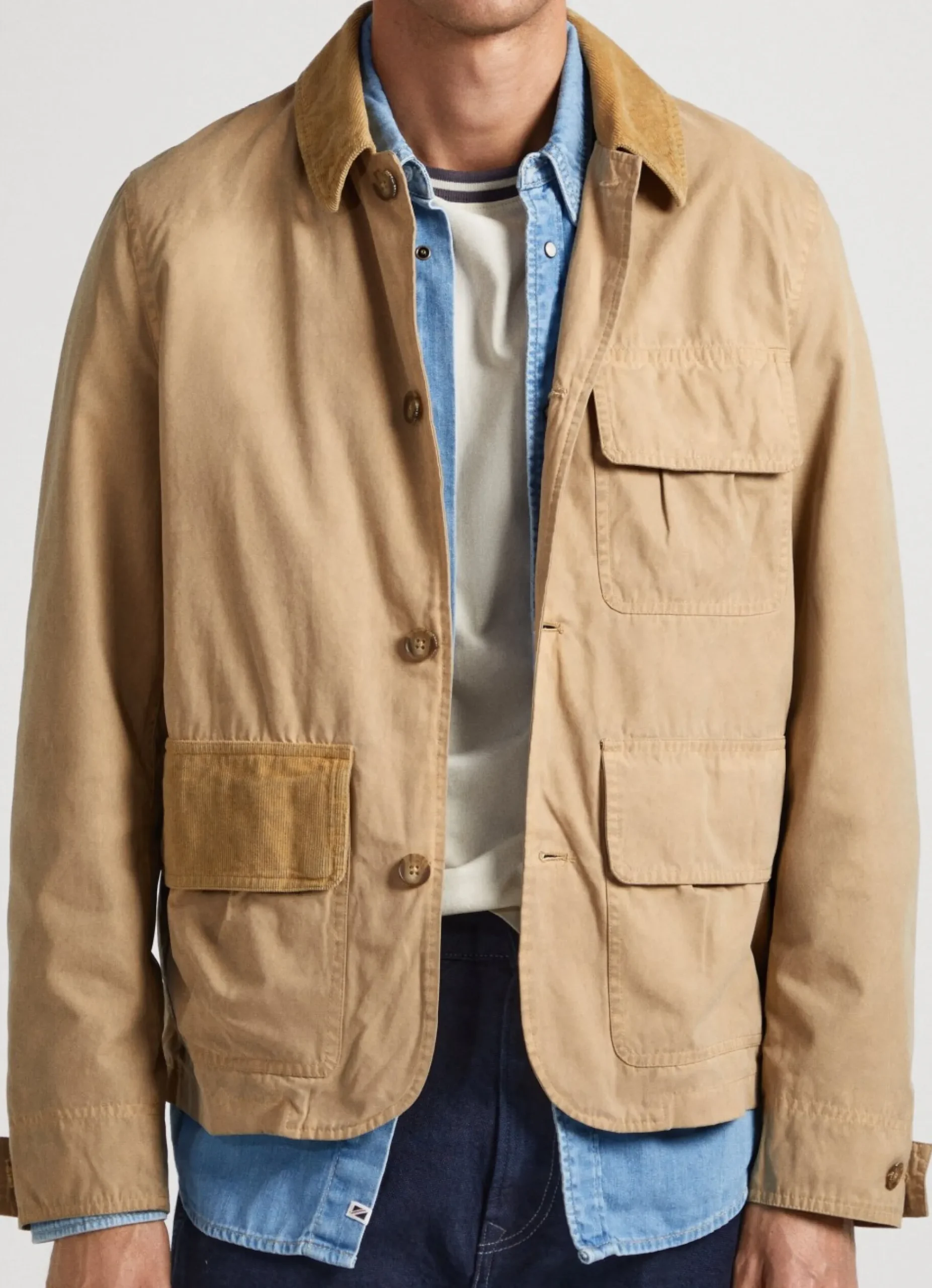 Homem Pepe Jeans Casaco E Jaquetas>Casaco Tipo Carpinteiro