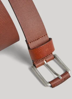 Homem Pepe Jeans Cintos>Cinto De Couro Fivela Quadrada