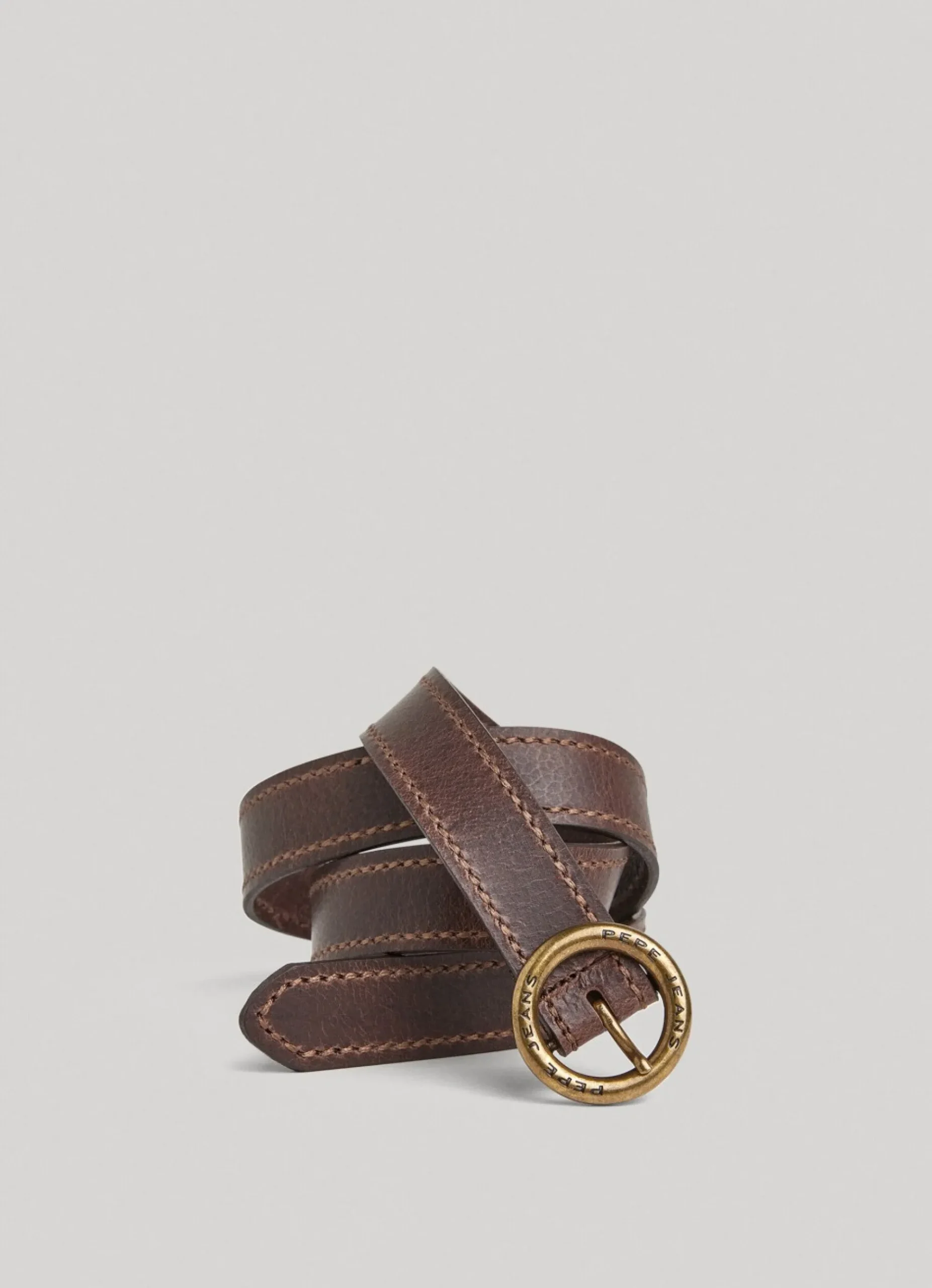 Mulher Pepe Jeans Cintos>Cinto De Couro Fivela Redonda