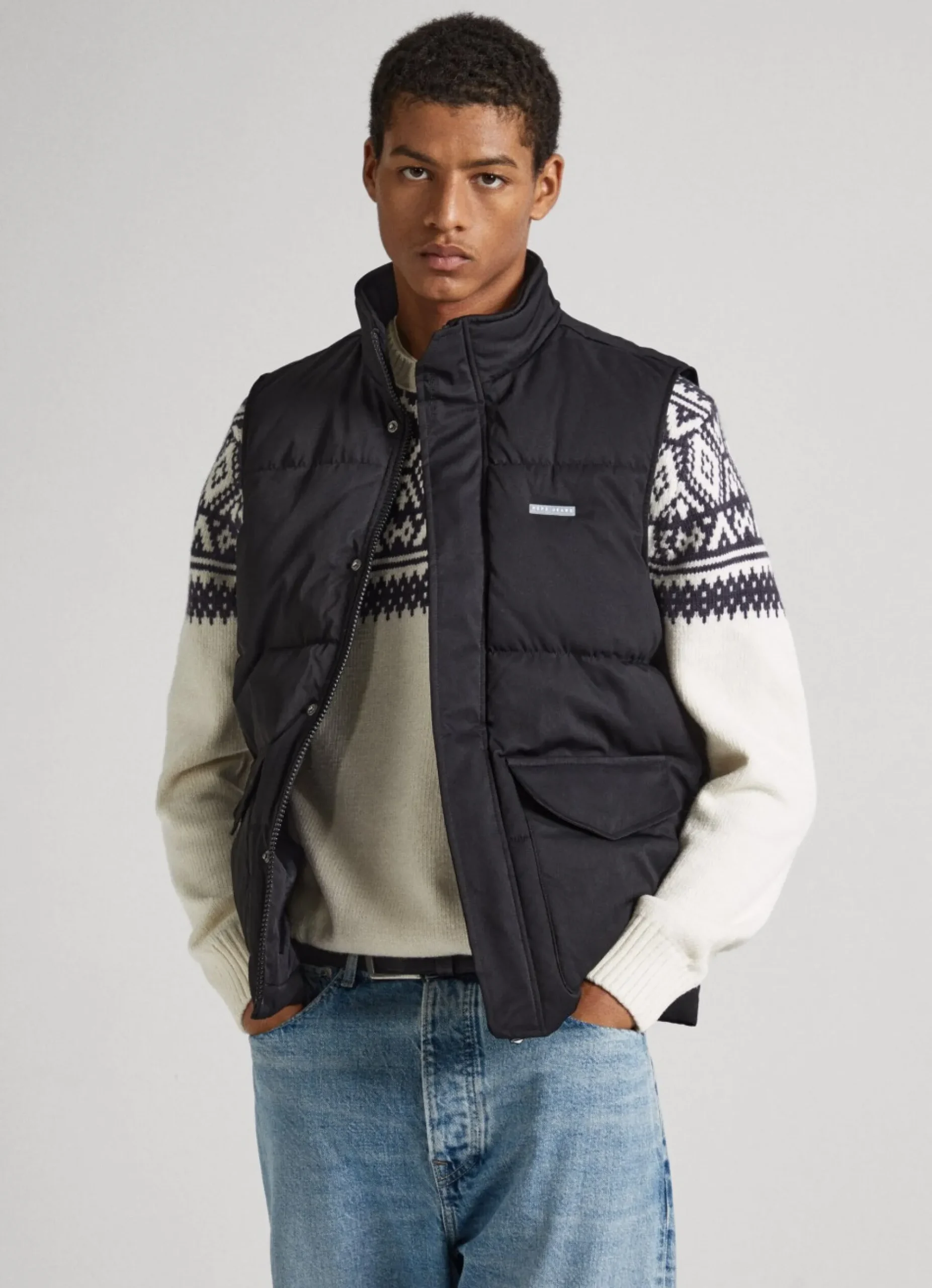 Homem Pepe Jeans Casaco E Jaquetas>Colete Acolchoado De Sarja