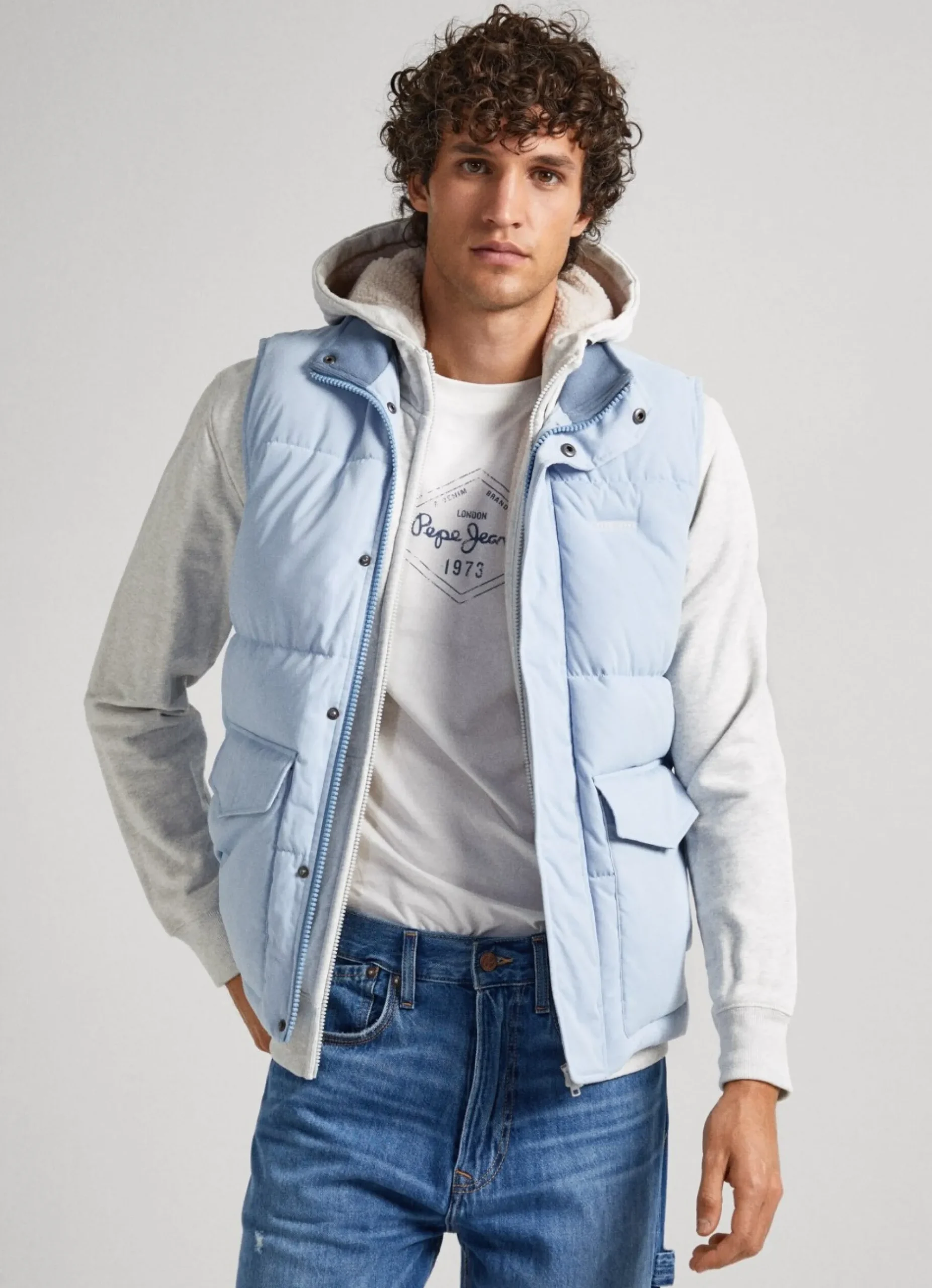 Homem Pepe Jeans Casaco E Jaquetas>Colete Acolchoado De Sarja