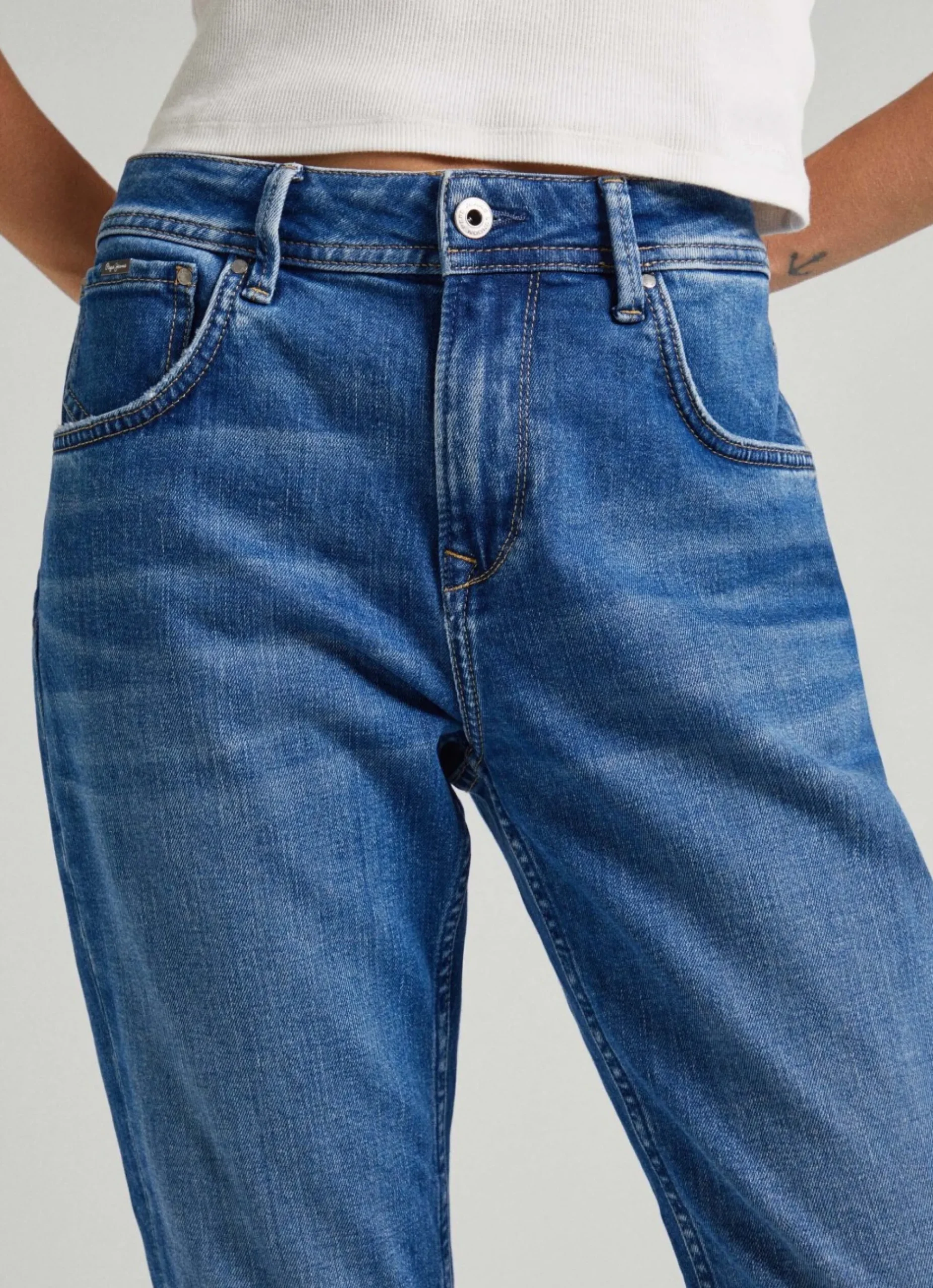 Mulher Pepe Jeans Trends>Jean Violet Relaxed Fit High Waist