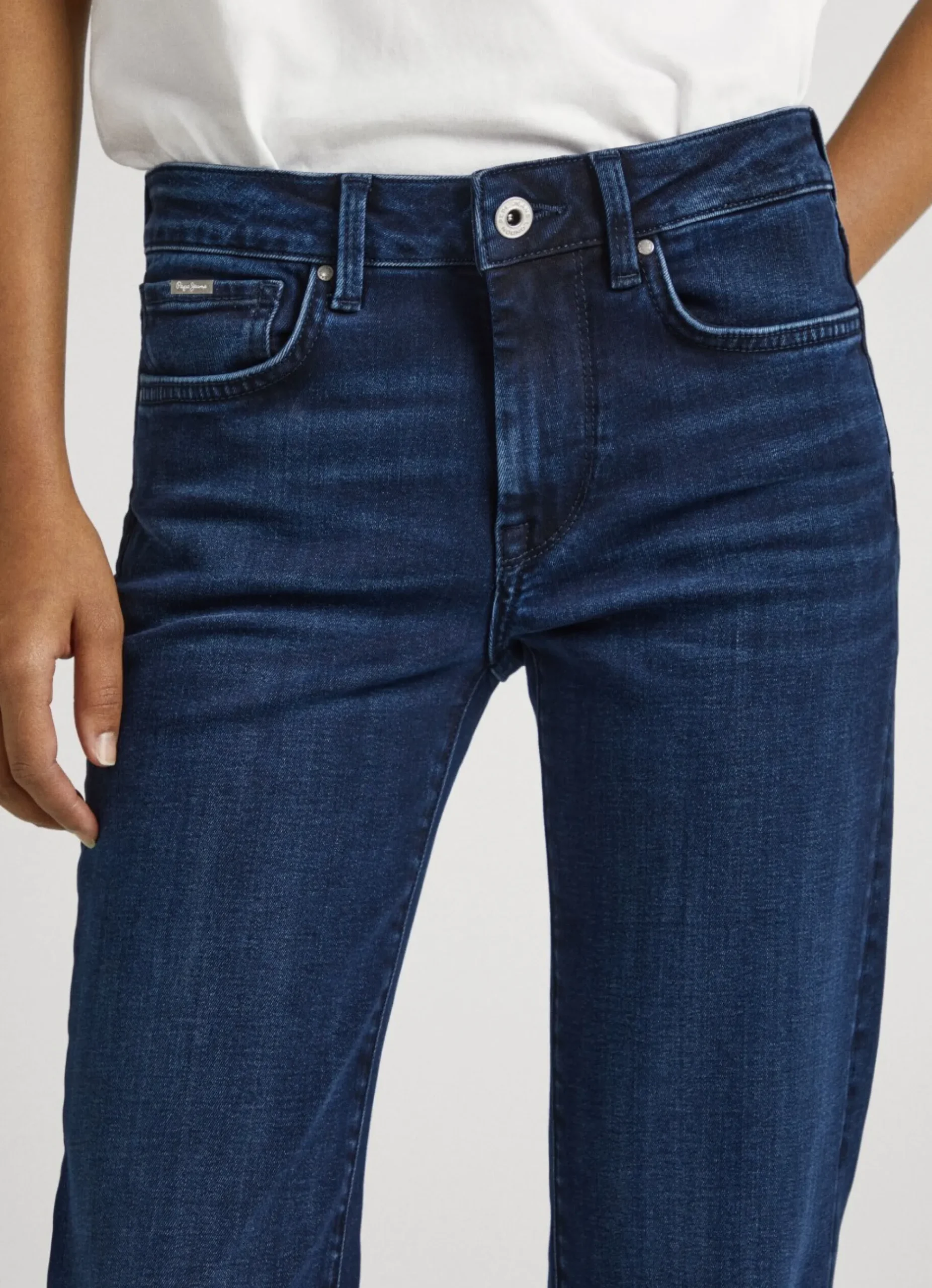 Mulher Pepe Jeans Flare E Boot Cut>Jeans Aubrey Slim Fit Mid-Rise