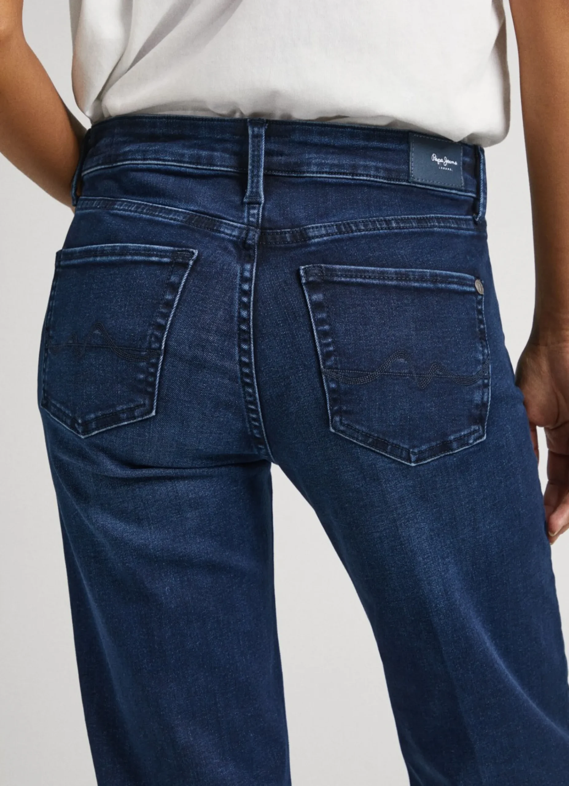Mulher Pepe Jeans Flare E Boot Cut>Jeans Aubrey Slim Fit Mid-Rise