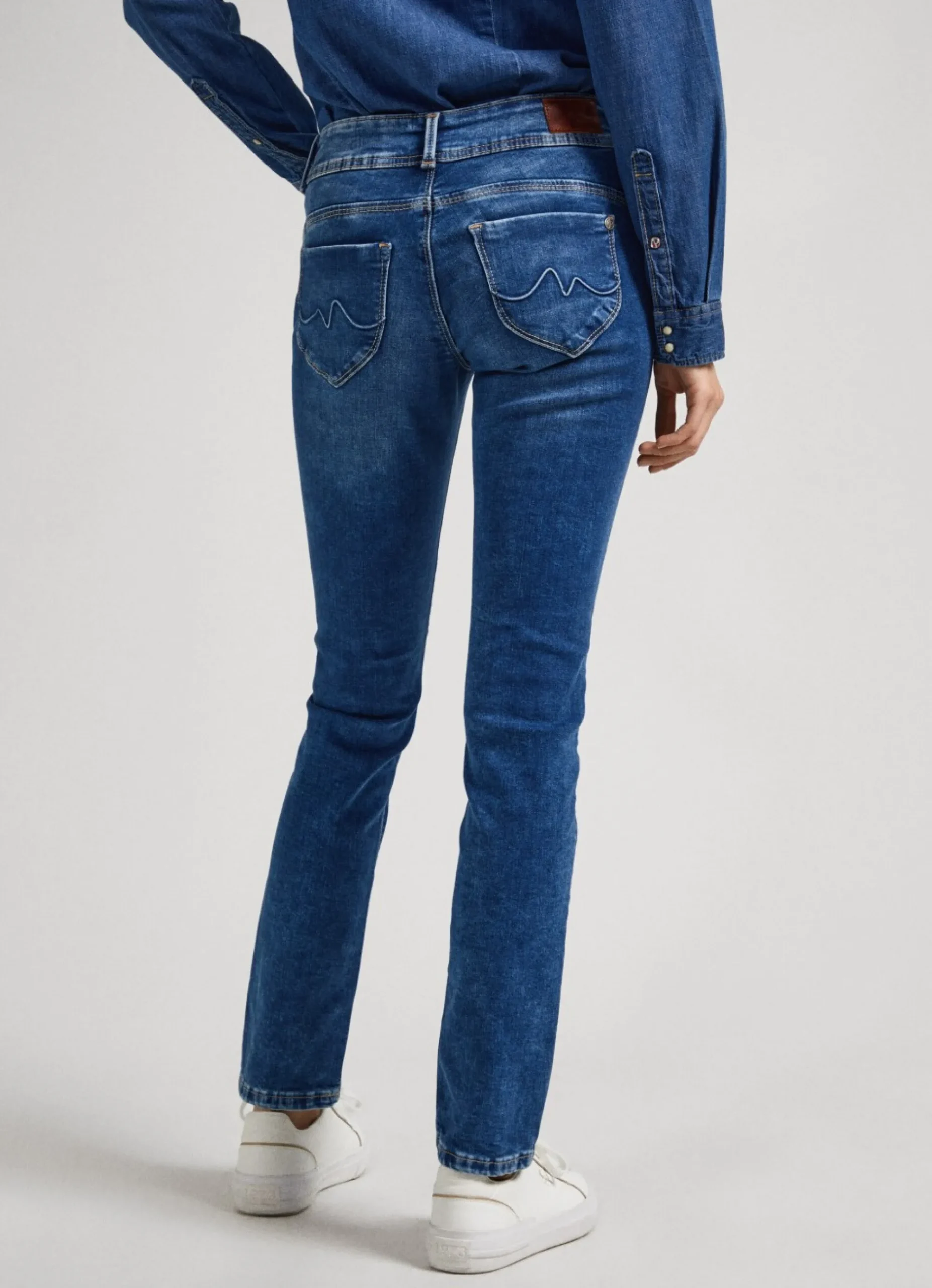 Mulher Pepe Jeans Slim>Jeans Brooke Regular Fit Mid Rise