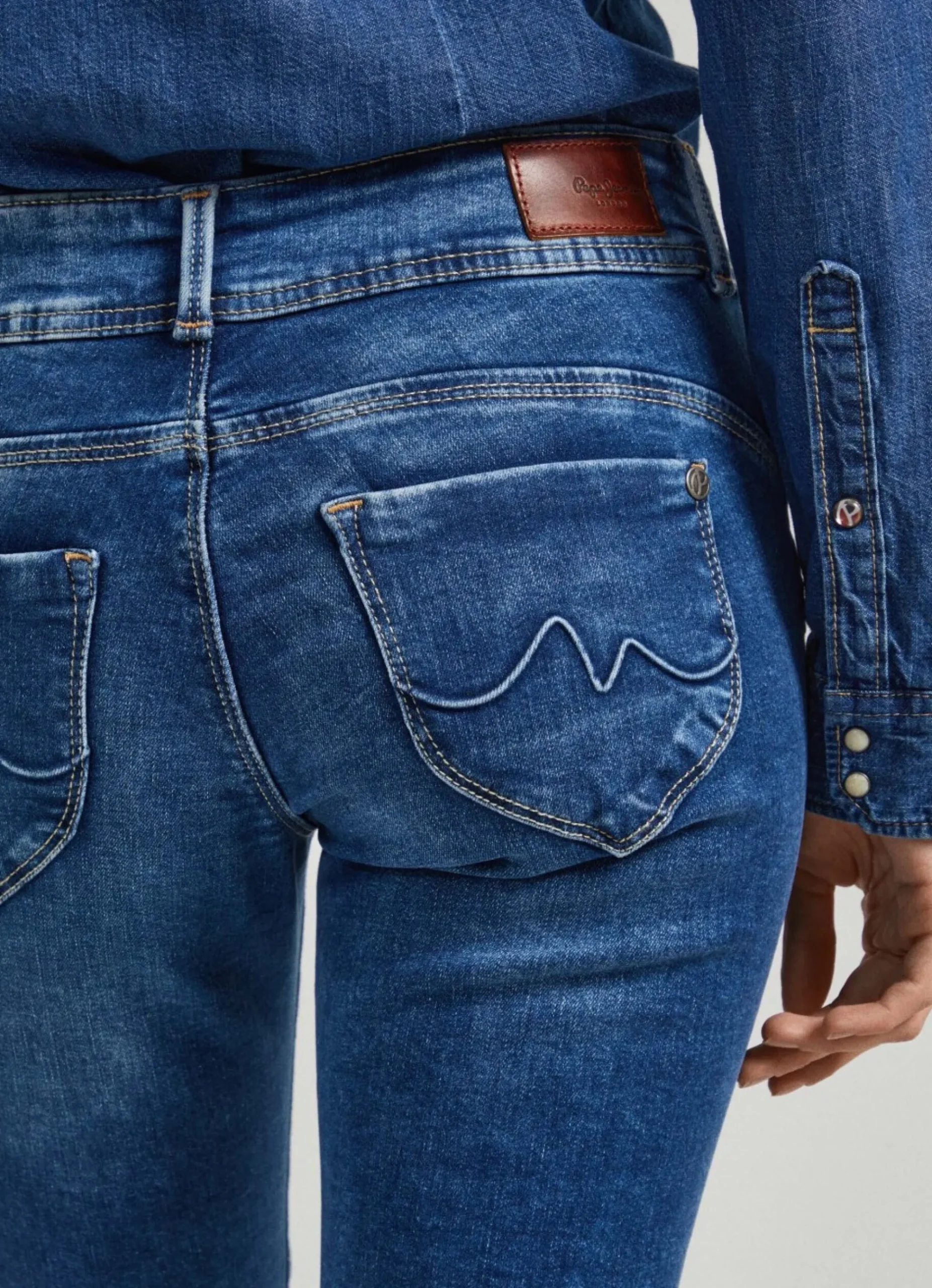 Mulher Pepe Jeans Slim>Jeans Brooke Regular Fit Mid Rise