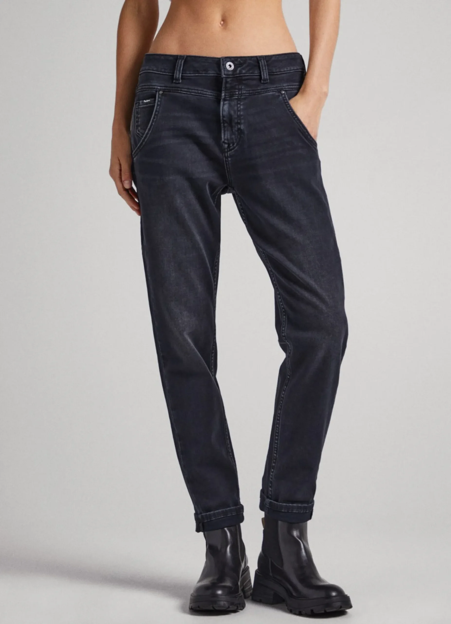 Mulher Pepe Jeans Trends>Jeans Carey Relaxed Fit Mid-Rise