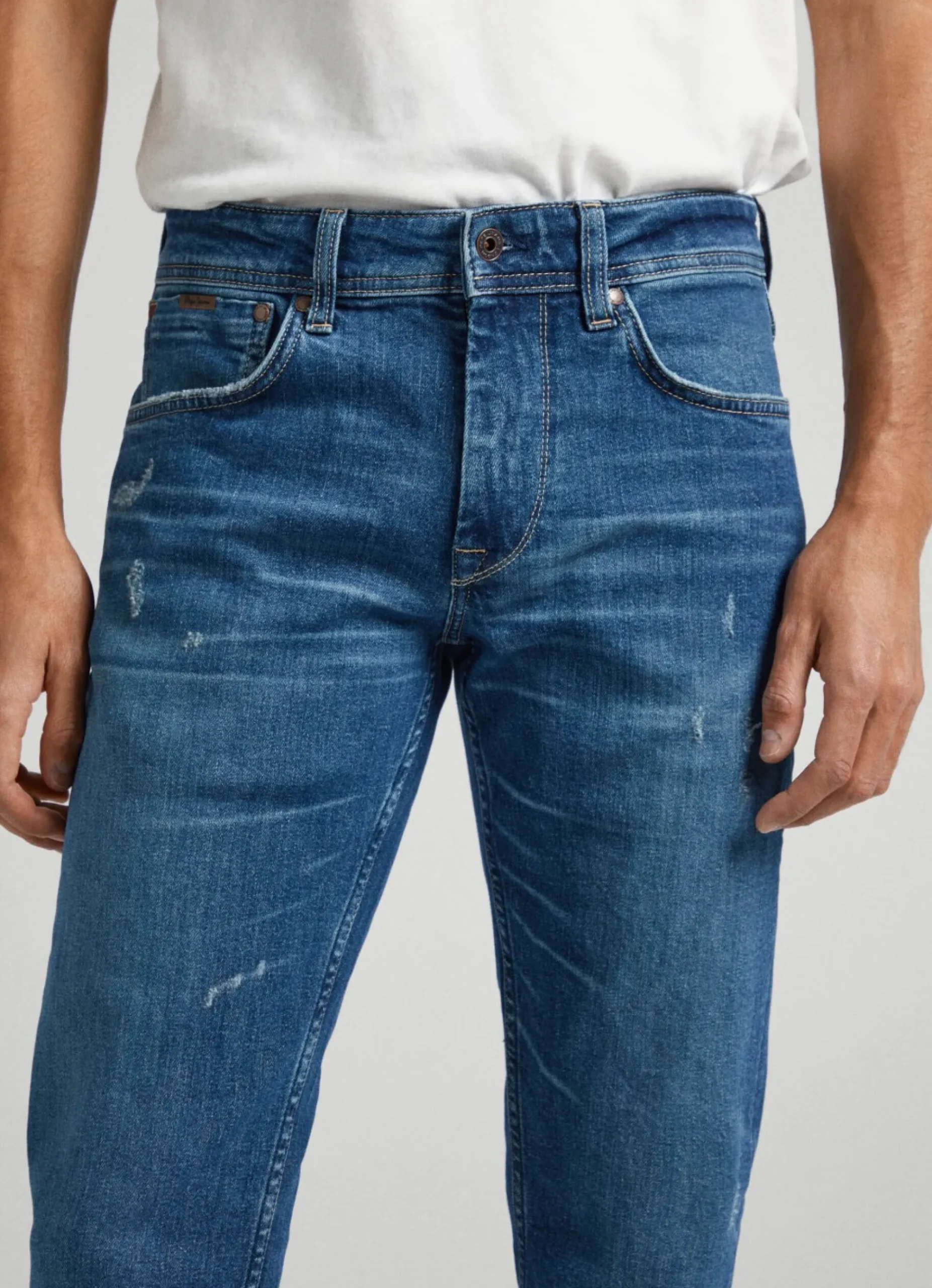 Homem Pepe Jeans Regular>Jeans Cash Regular Fit Mid Rise