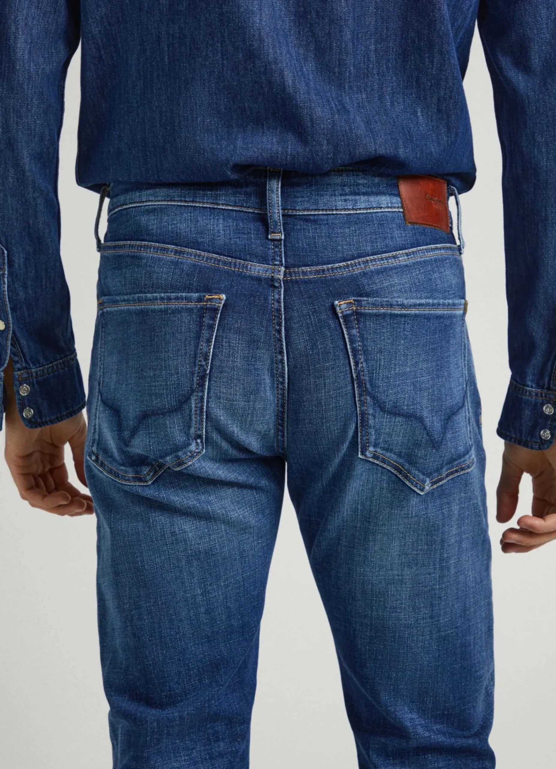 Homem Pepe Jeans Slim>Jeans Crane Slim Fit Mid Rise