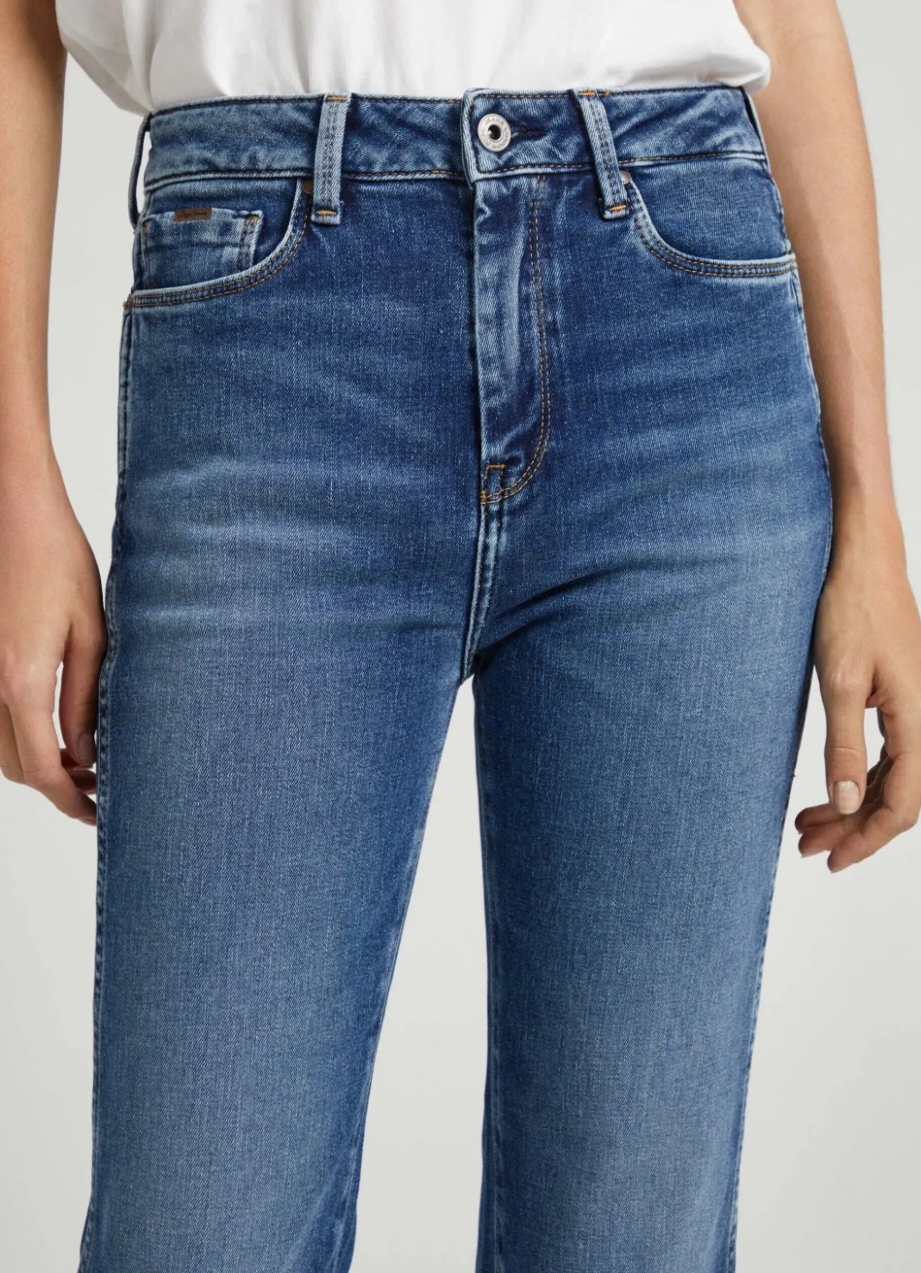 Mulher Pepe Jeans Trends>Jeans Dion 7/8 Slim Fit High-Rise